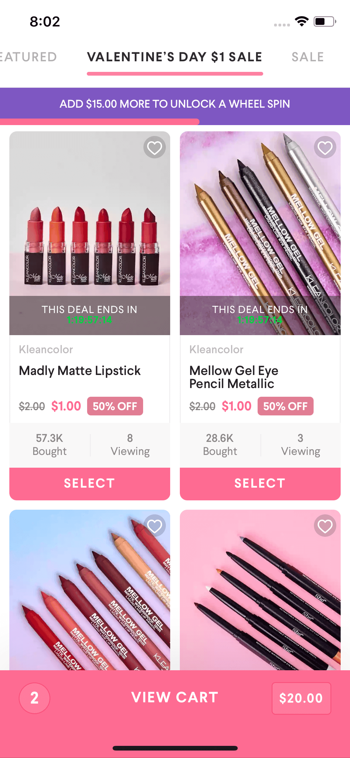 Hush iOS Shopping interface screenshot 10