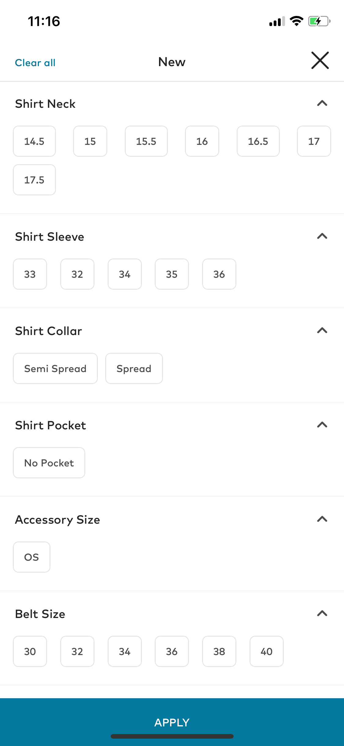 Bonobos iOS Shopping interface screenshot 17