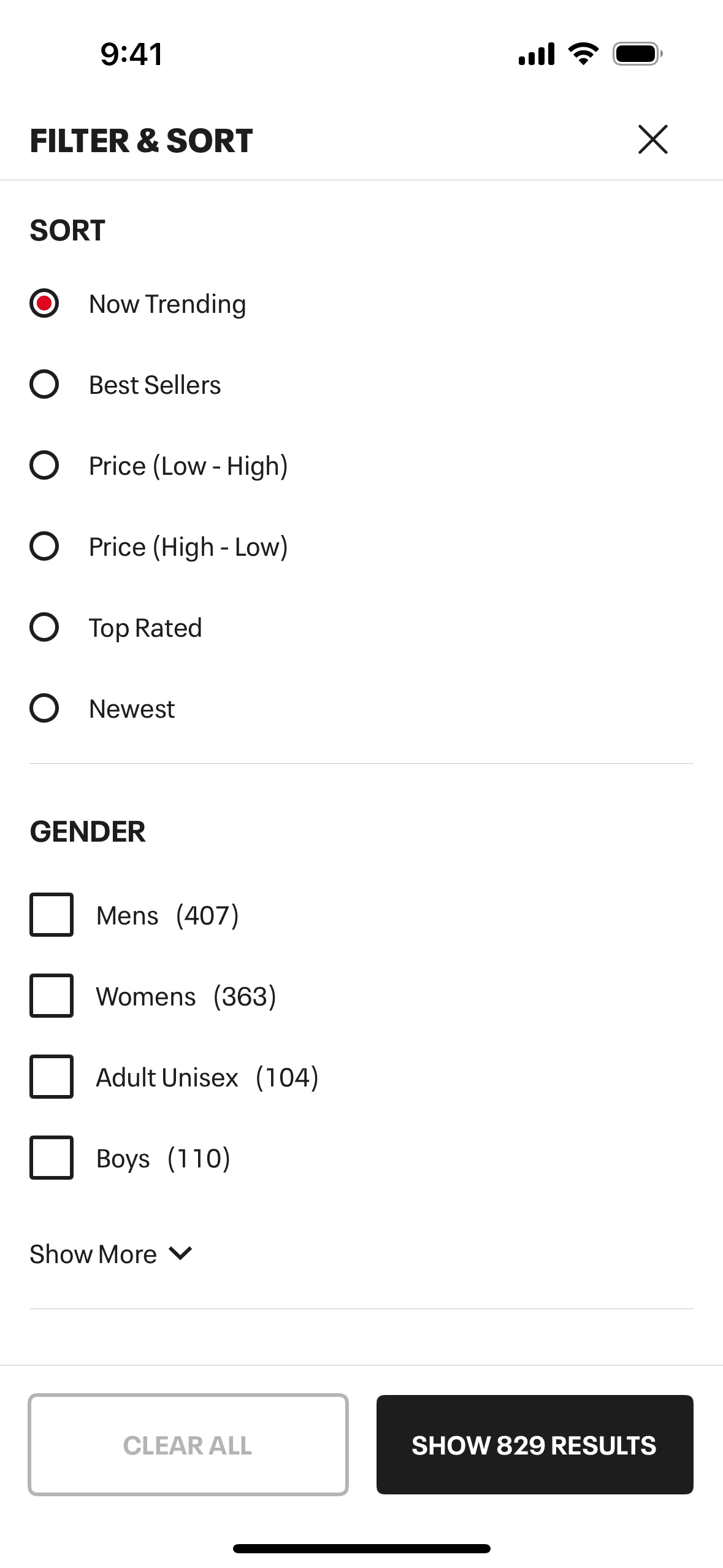 Under Armour iOS Shopping interface screenshot 19