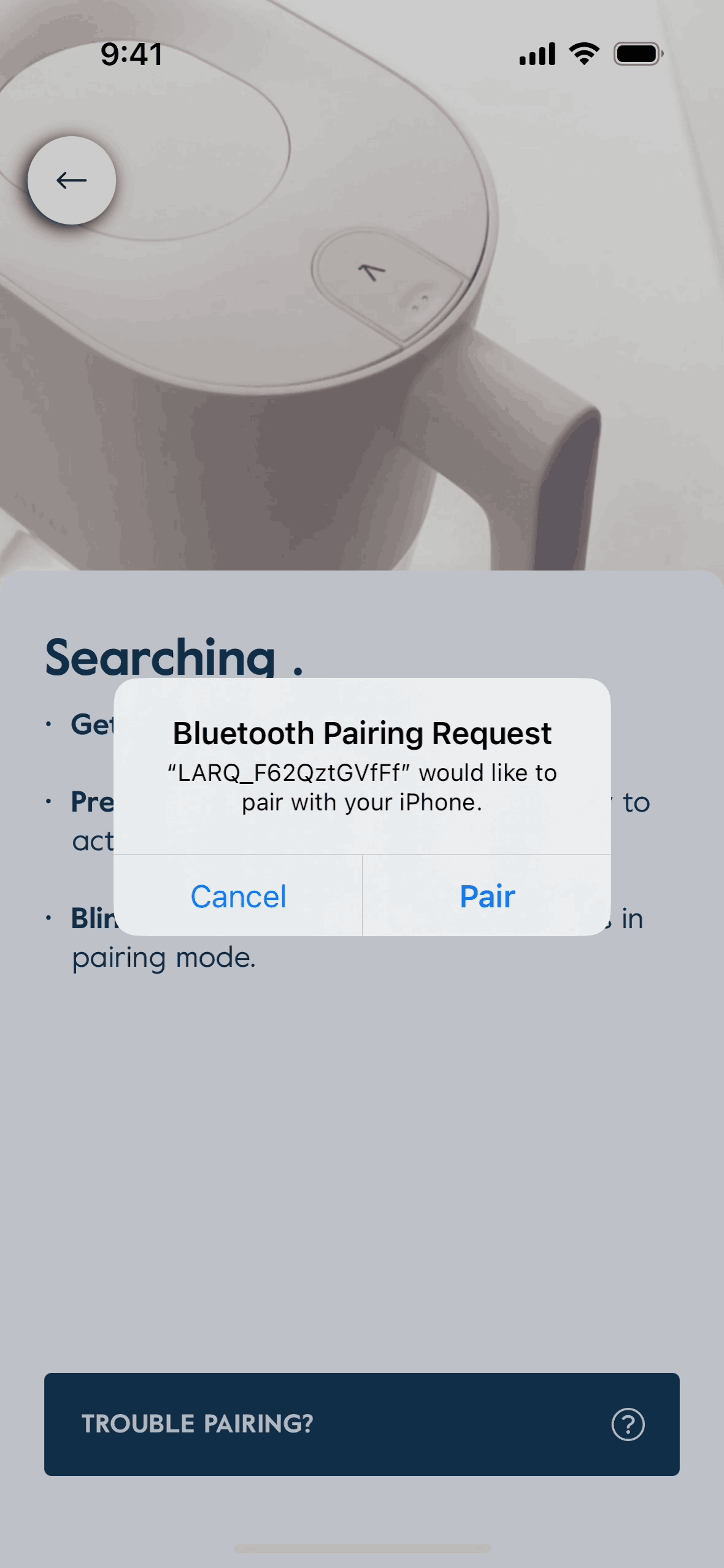 LARQ iOS Lifestyle interface screenshot 24