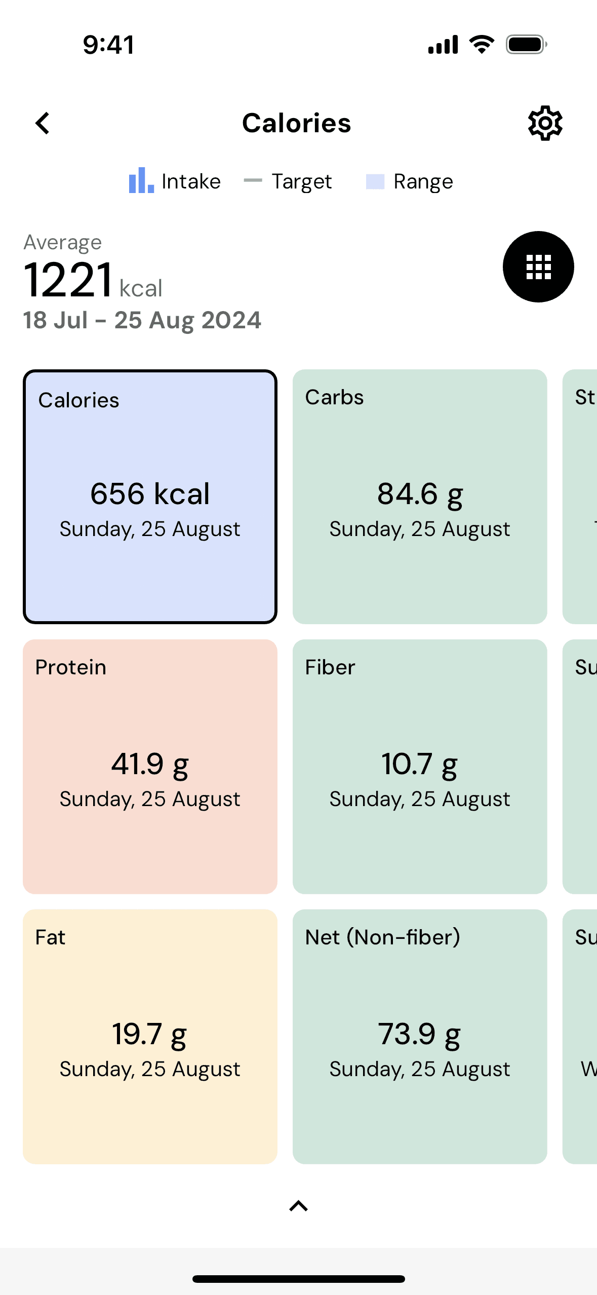 MacroFactor iOS Health & Fitness interface screenshot 3