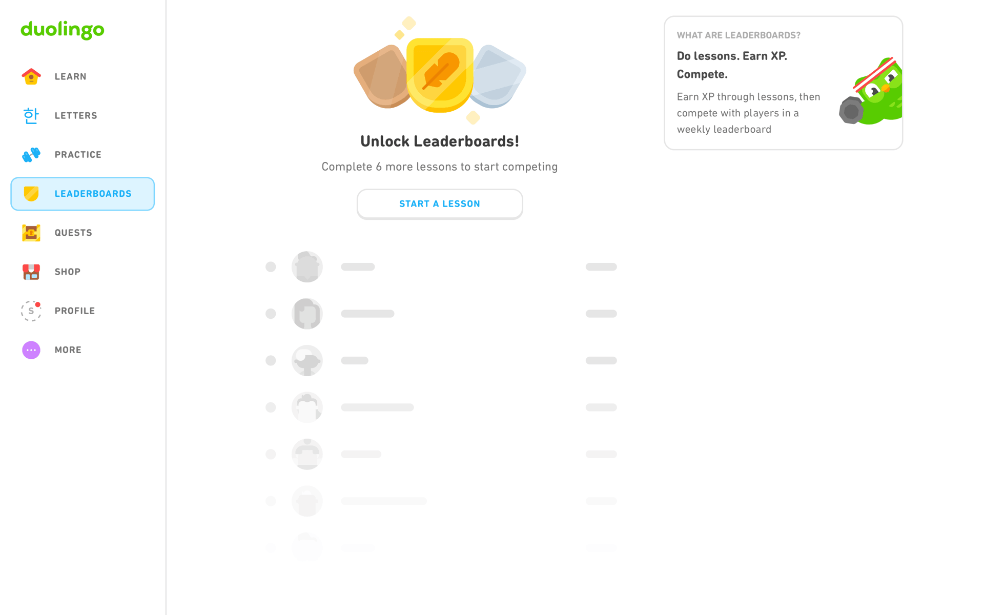 Duolingo Web Education interface screenshot 24