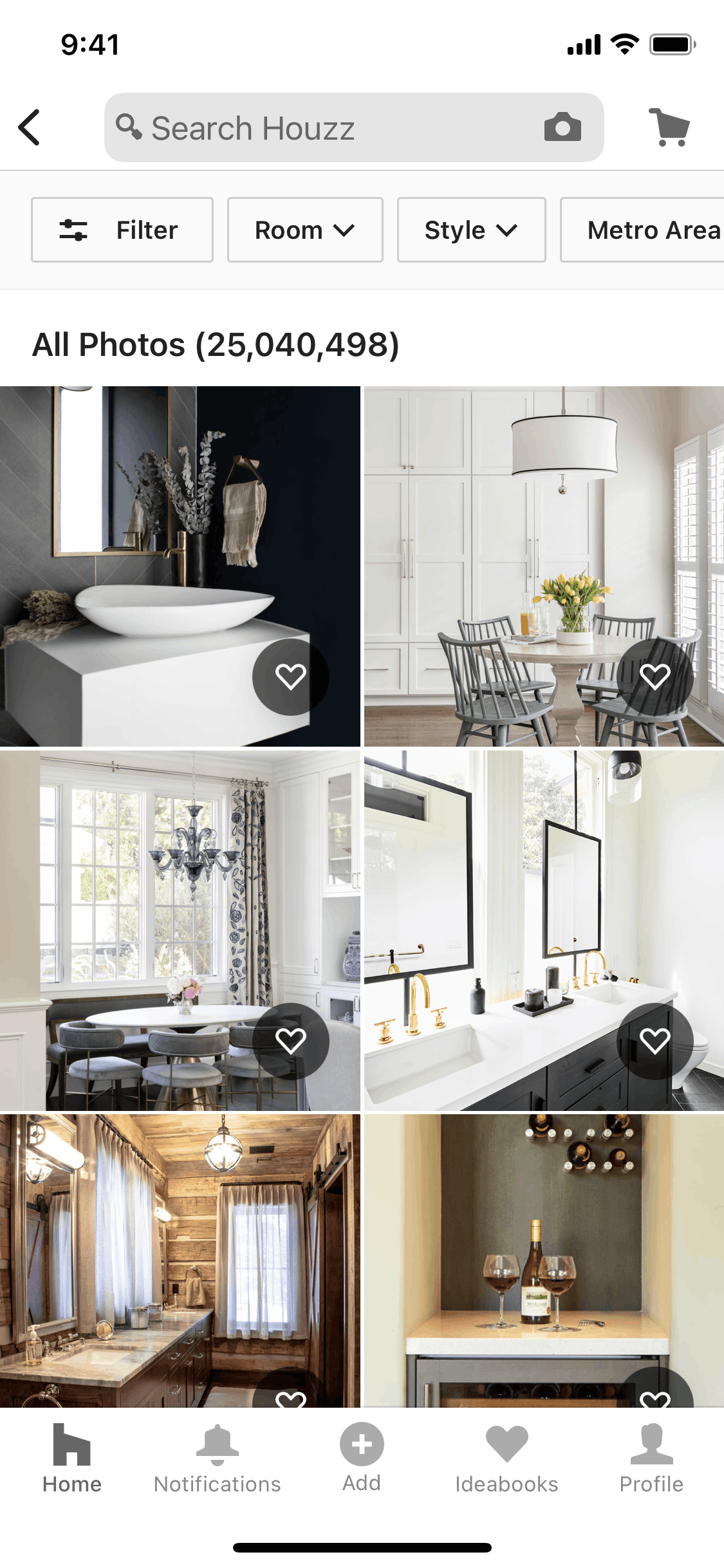 Houzz iOS Real Estate interface screenshot 21