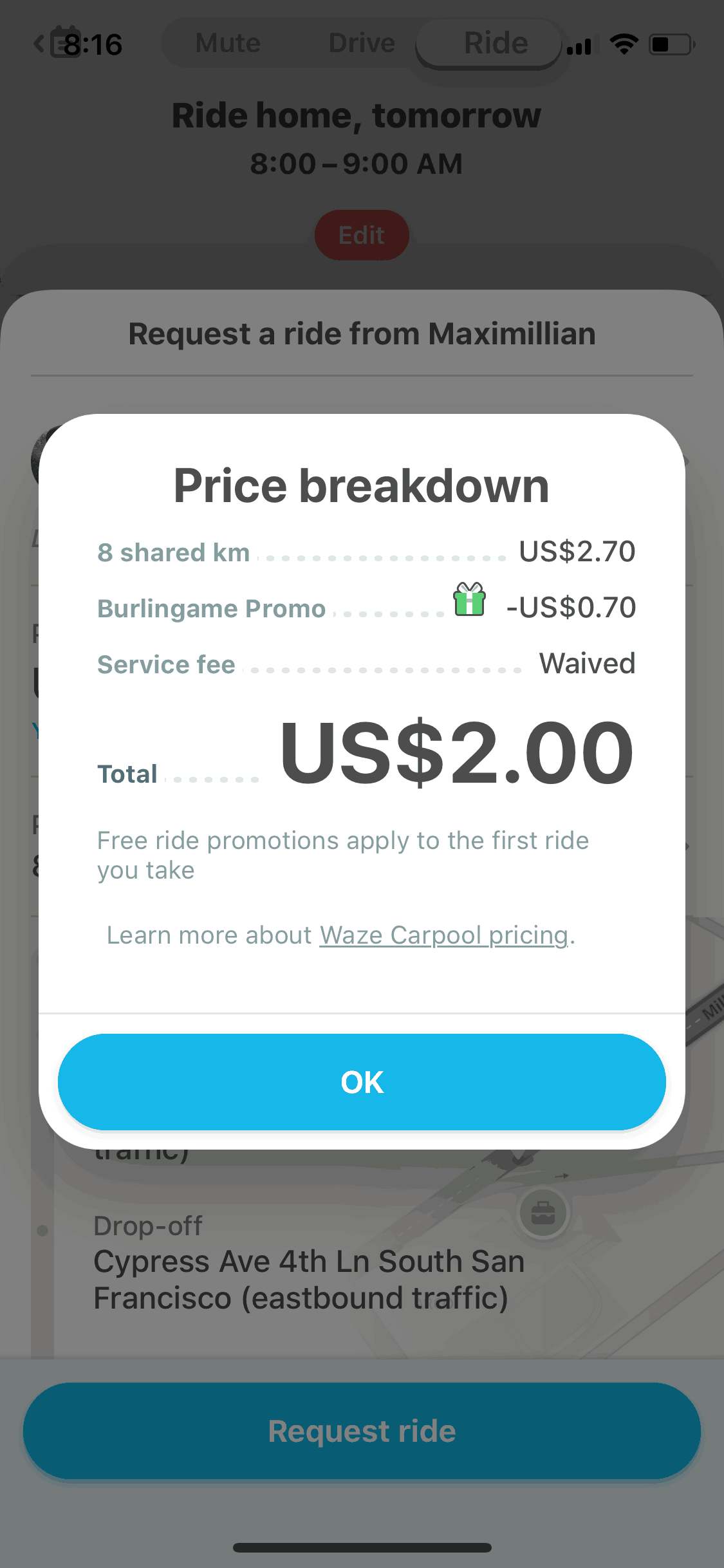 Waze Carpool iOS Maps & Navigation interface screenshot 22