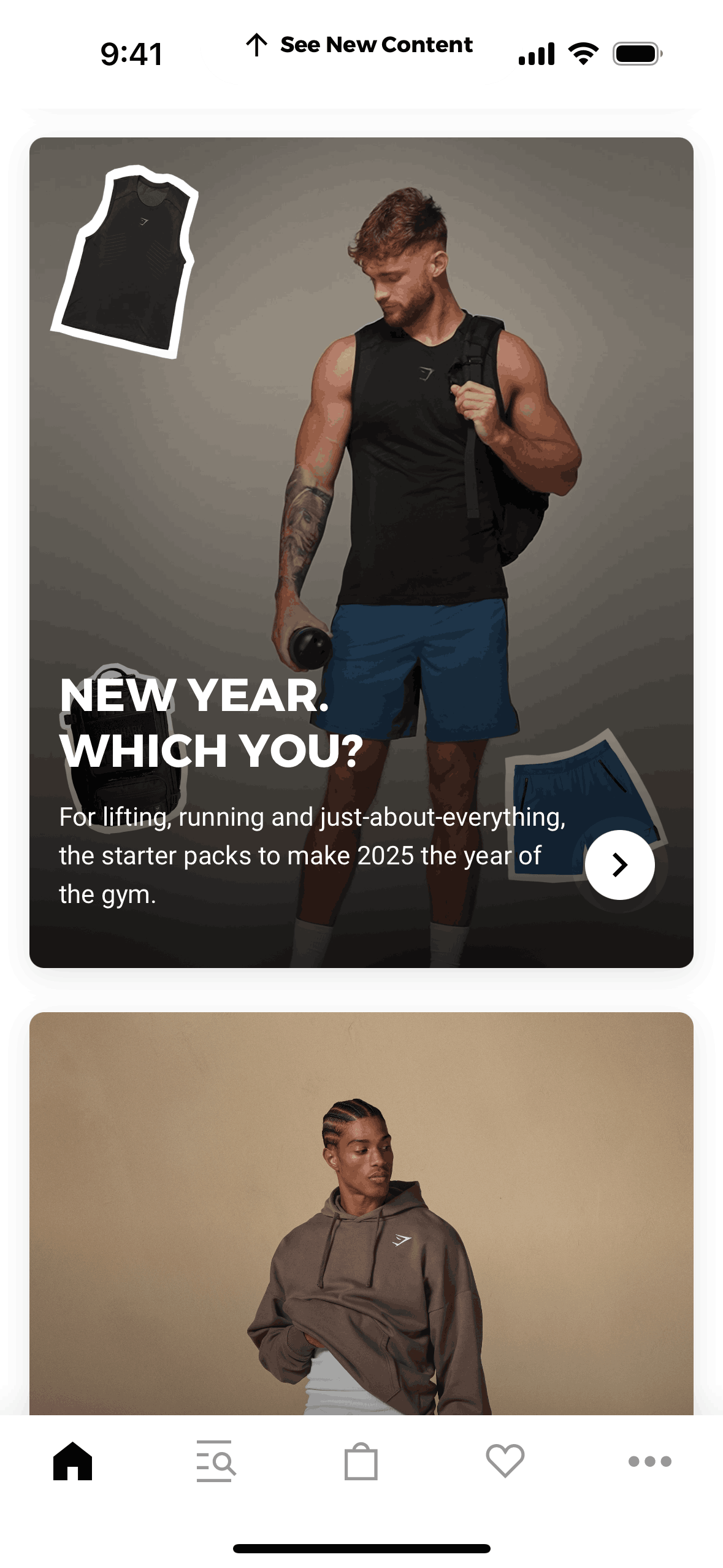 Gymshark iOS Shopping interface screenshot 3