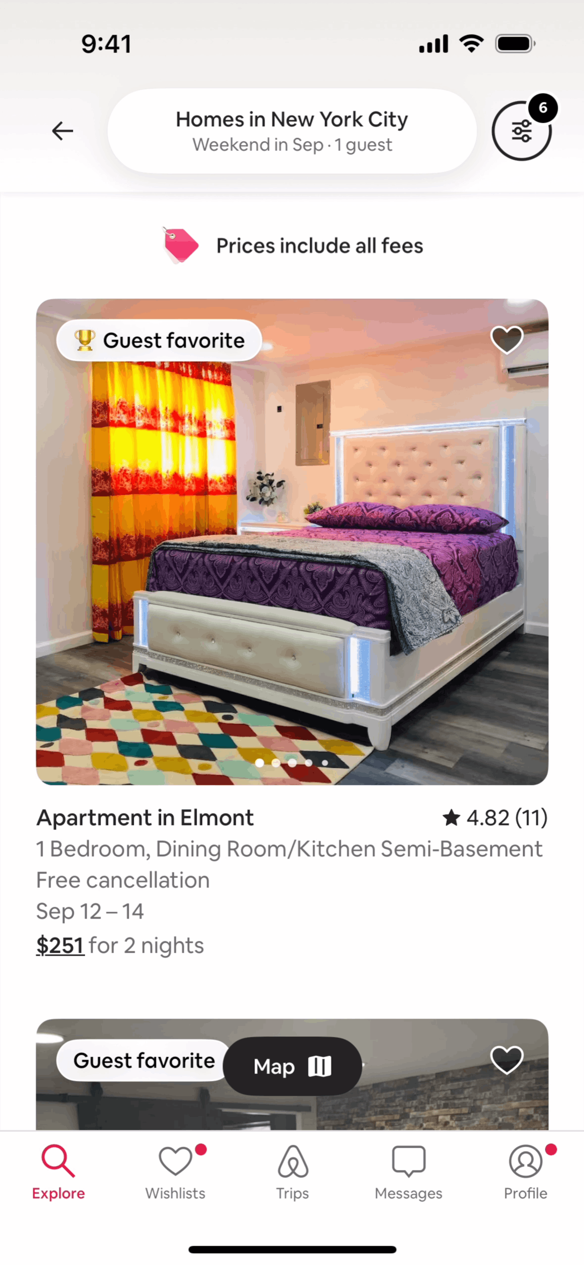 Airbnb iOS Real Estate interface screenshot 1