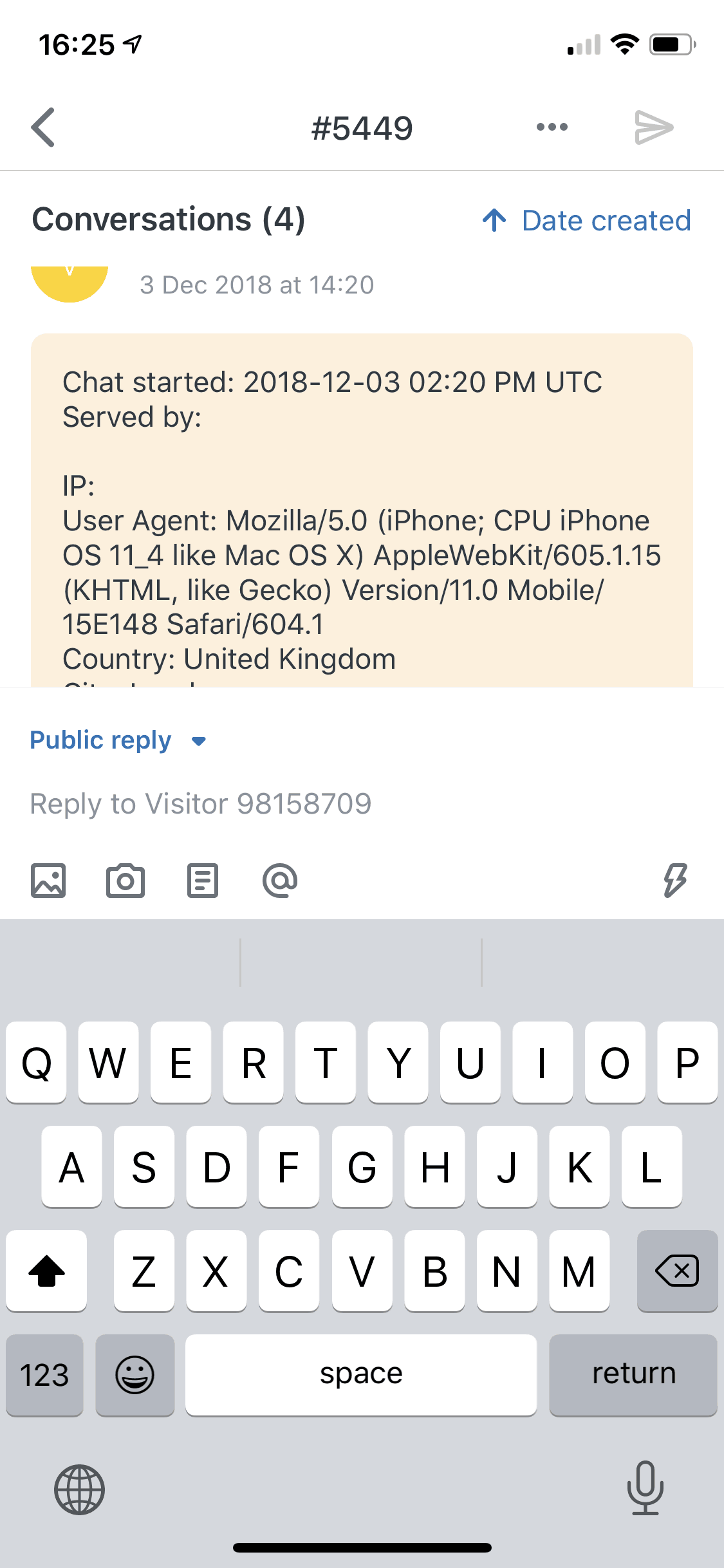 Zendesk Support iOS Business interface screenshot 21