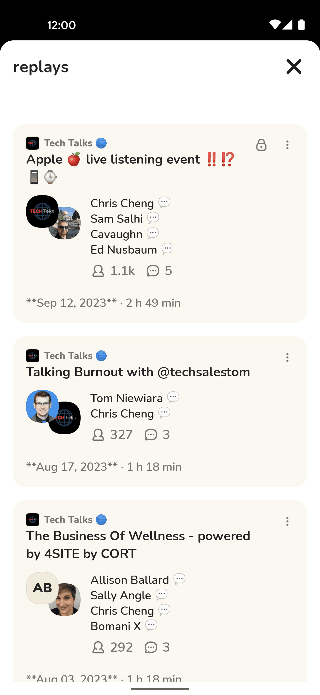 Clubhouse Android Social Networking interface screenshot 7