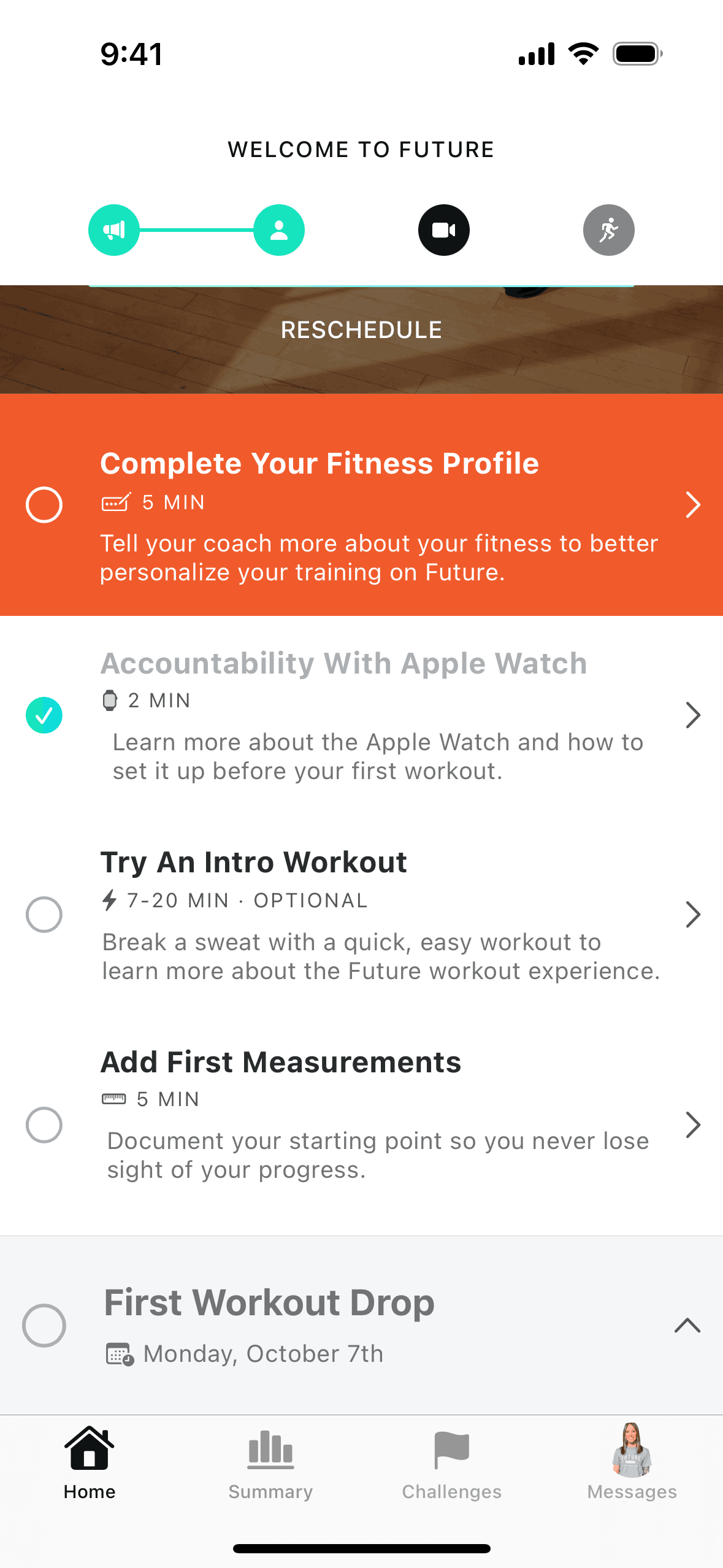 Future iOS Sports interface screenshot 16