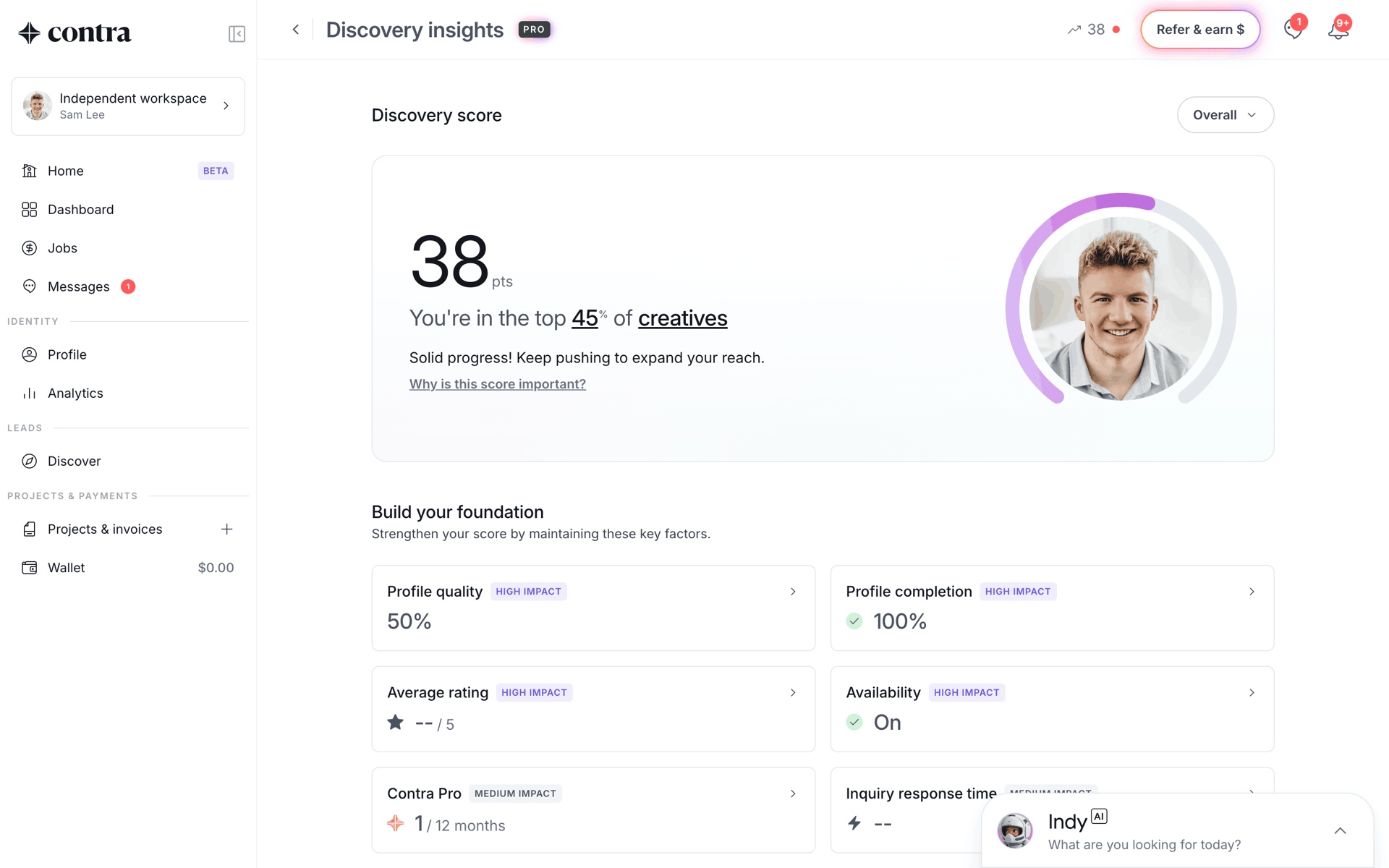 Contra Web AI interface screenshot 3