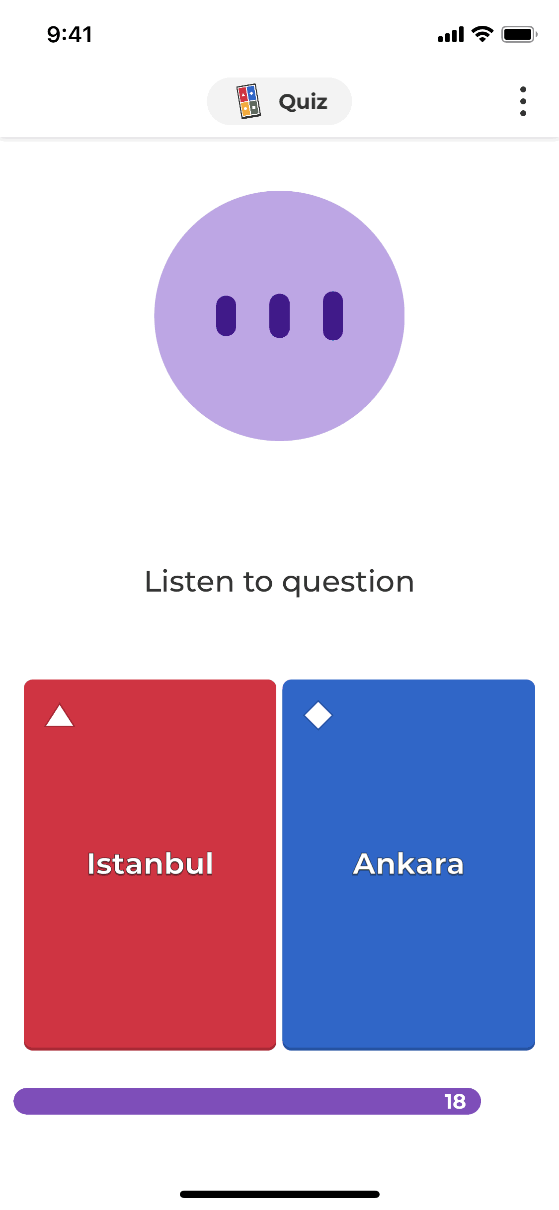Kahoot! iOS Education interface screenshot 1