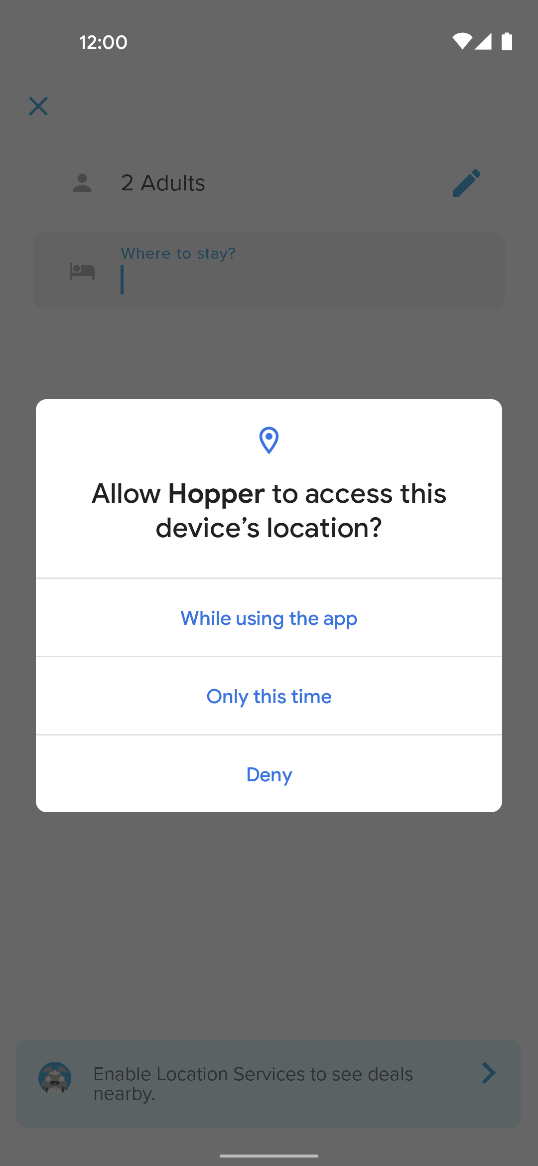 Hopper Android Travel & Transportation interface screenshot 9