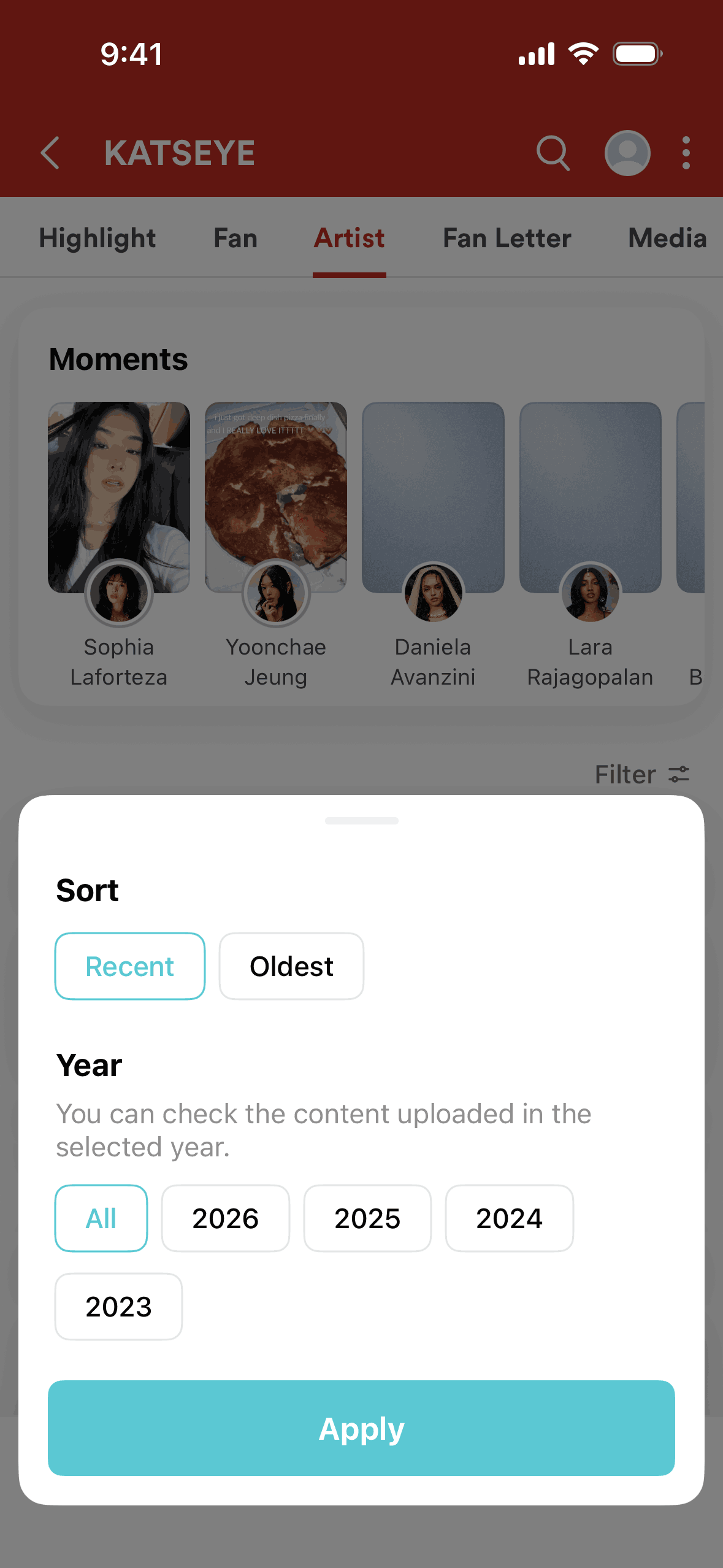 Weverse iOS Social Networking interface screenshot 11