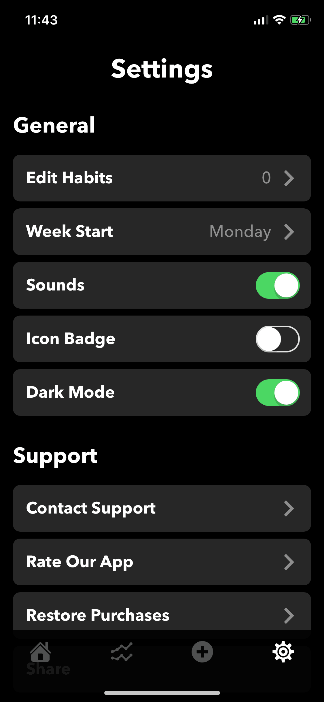 HabitMinder iOS Health & Fitness interface screenshot 21