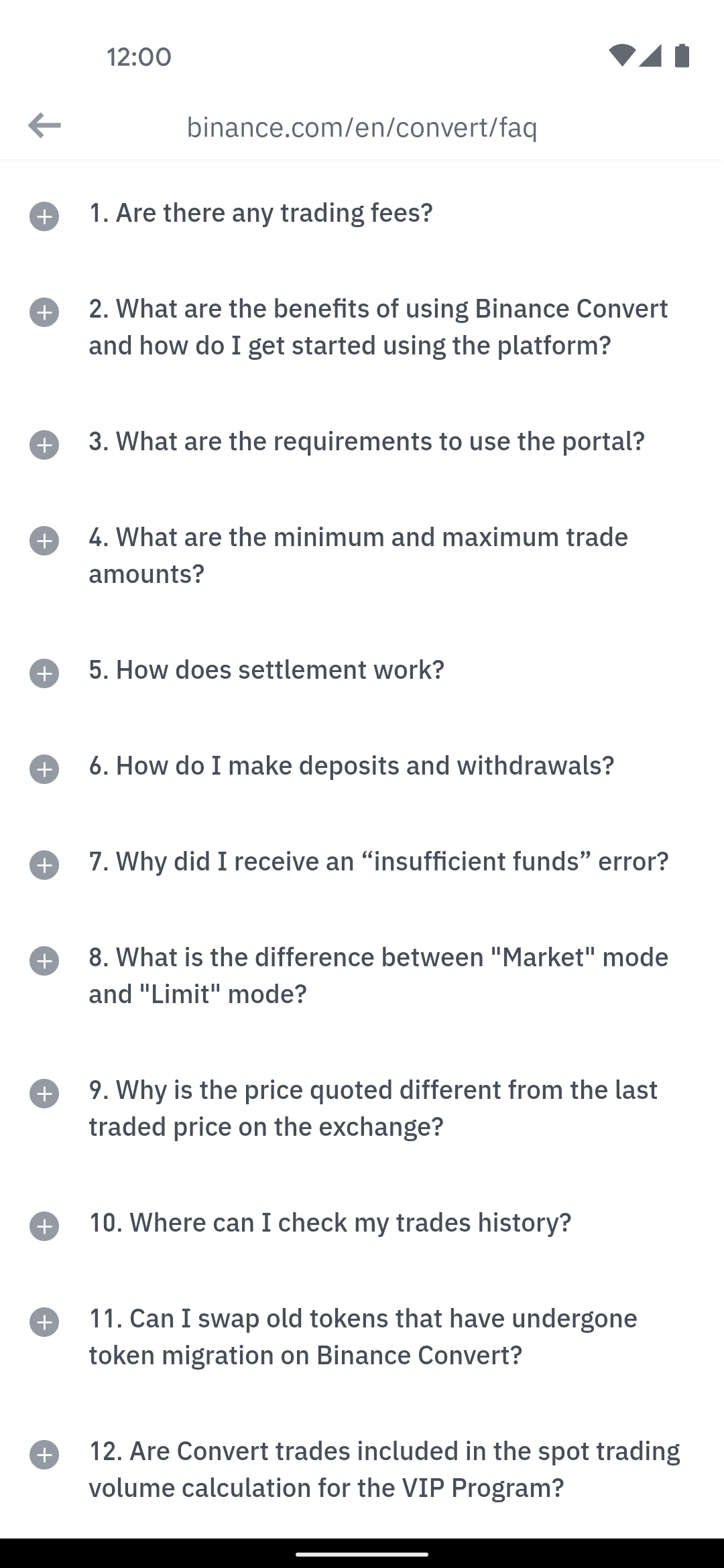 Binance Android Finance interface screenshot 8