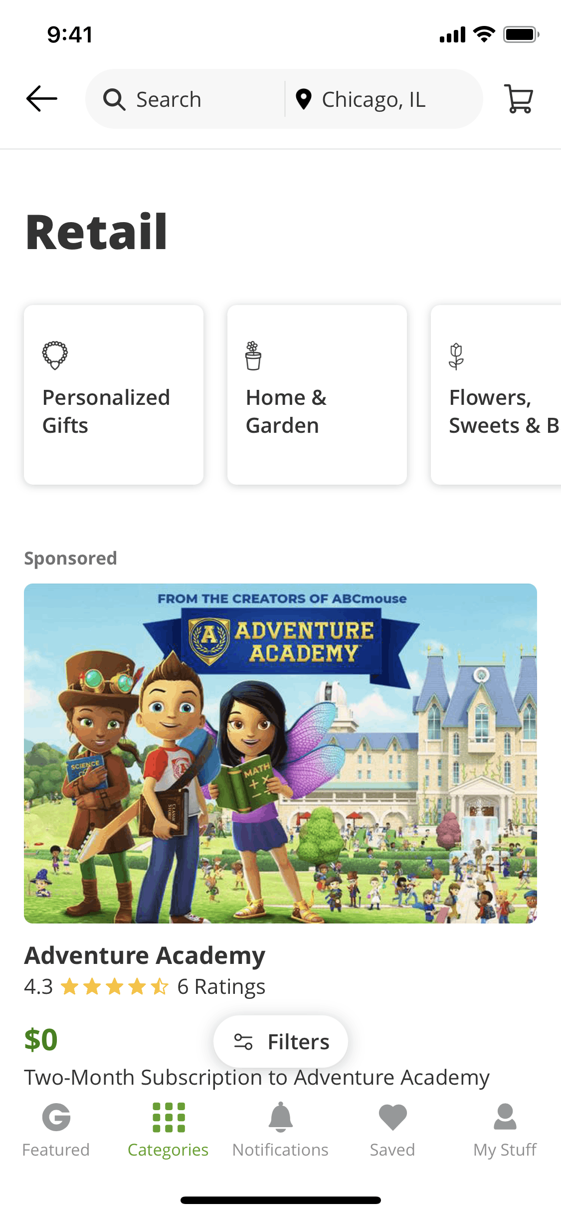 Groupon iOS Shopping interface screenshot 17