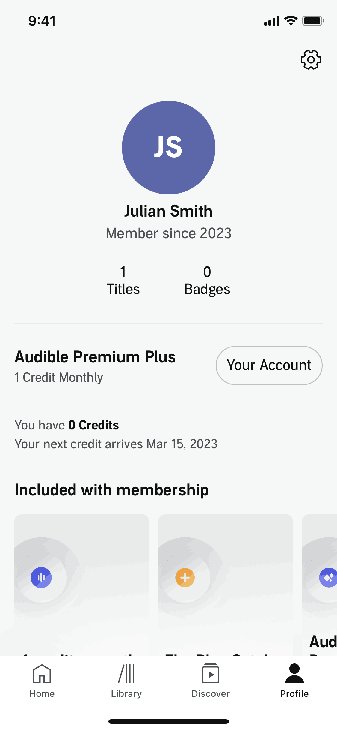 Audible iOS Entertainment interface screenshot 4