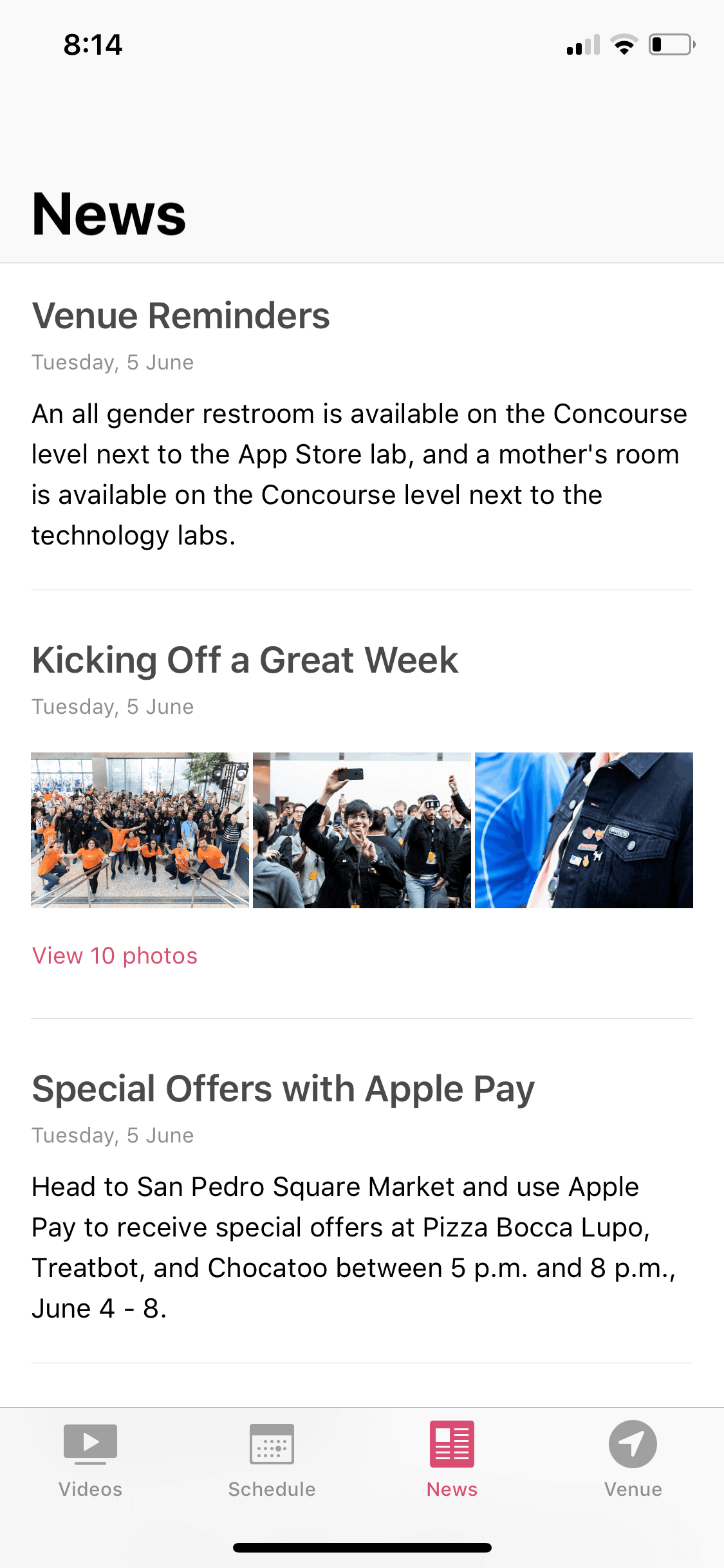 WWDC iOS Reference interface screenshot 2