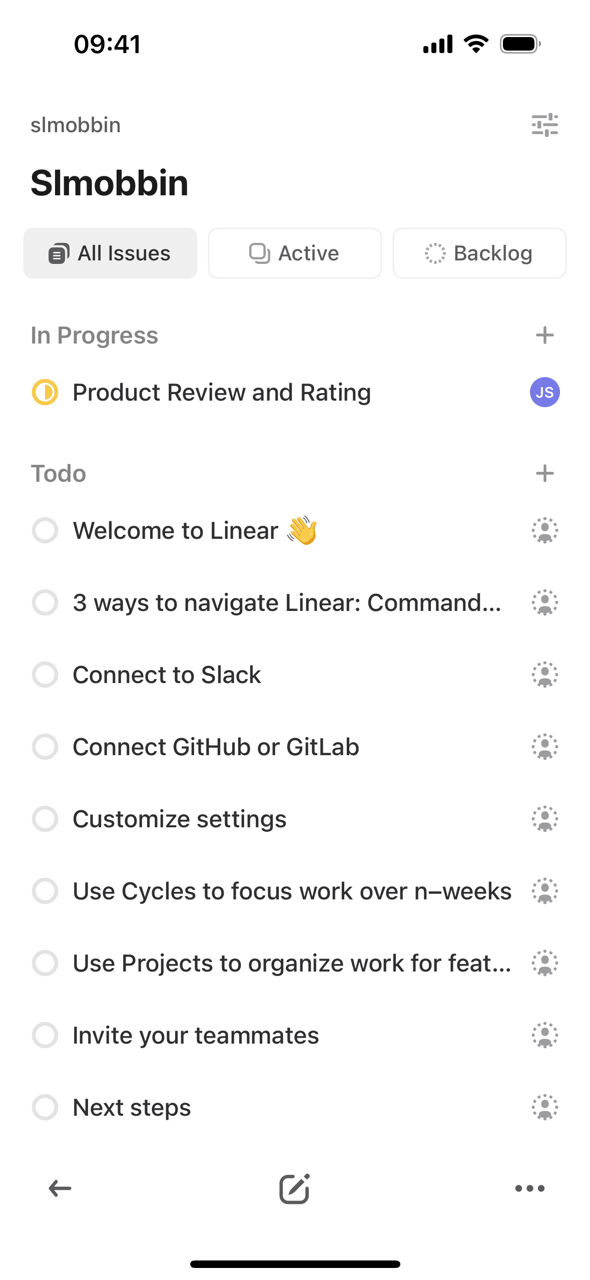 Linear iOS Developer Tools interface screenshot 21