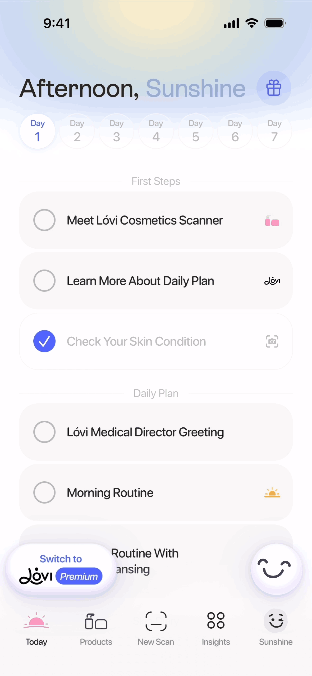 Lovi iOS AI interface screenshot 1