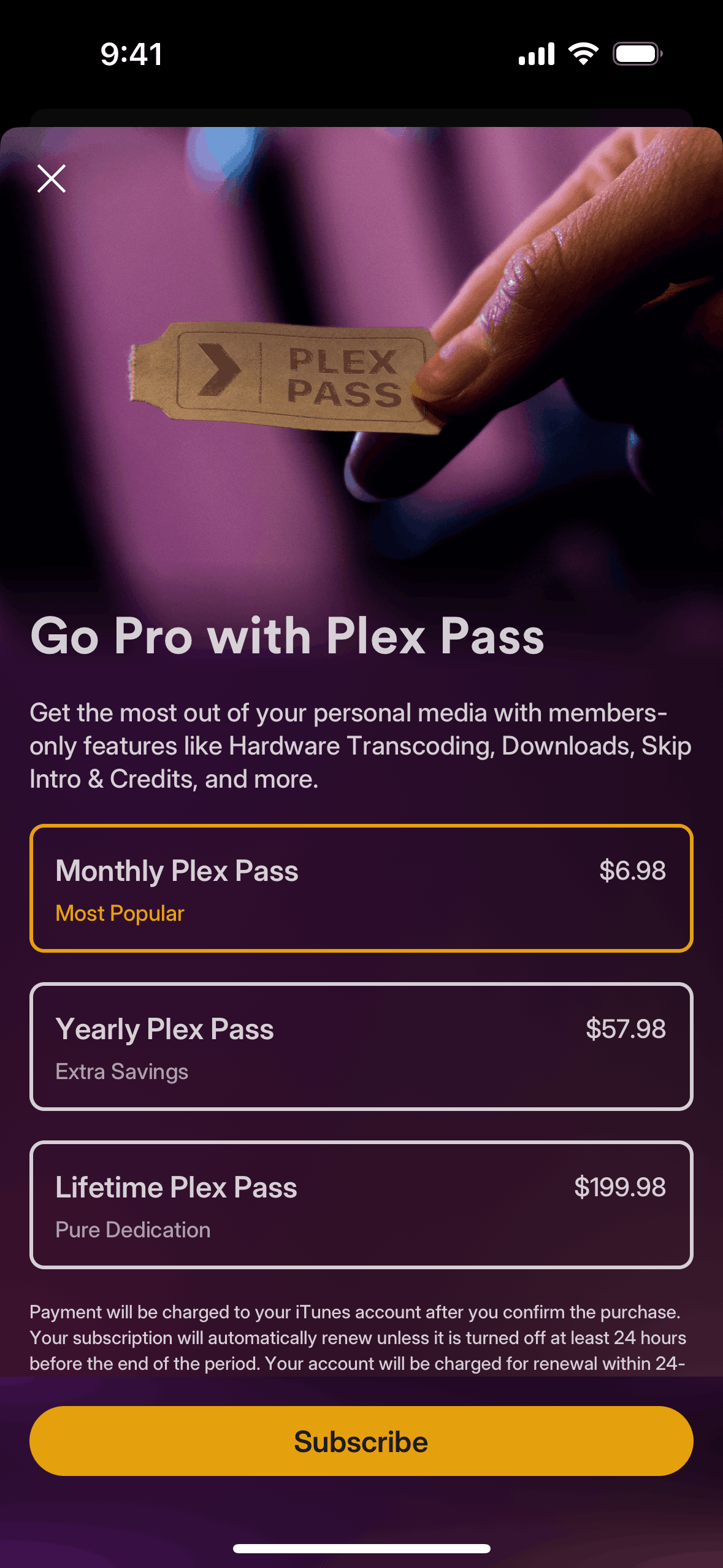 Plex iOS Entertainment interface screenshot 14