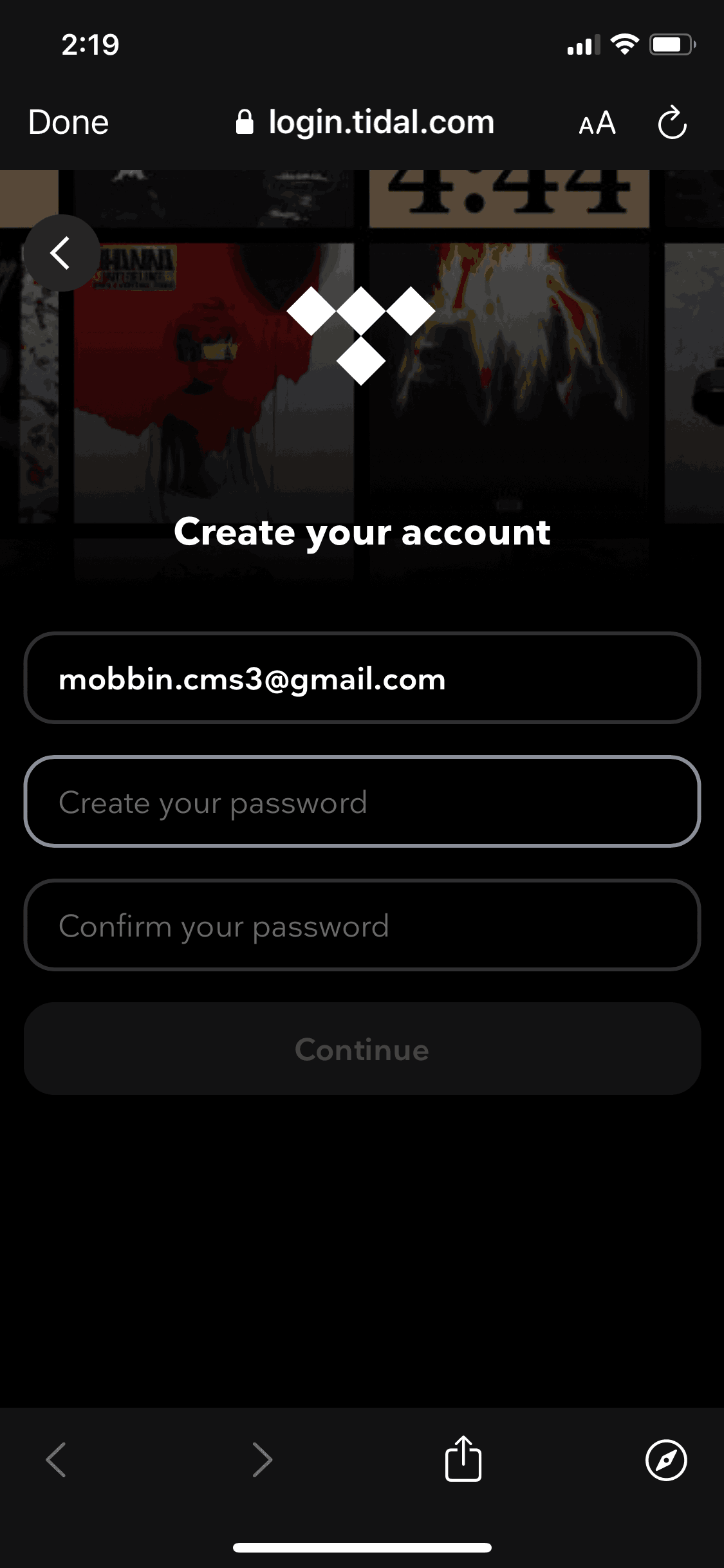 TIDAL iOS Music & Audio interface screenshot 6