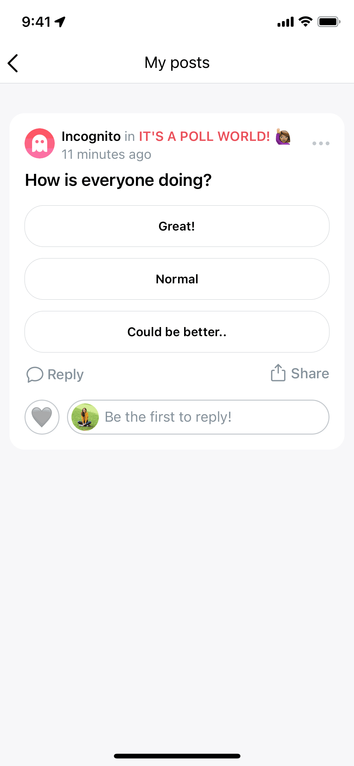 Peanut iOS Social Networking interface screenshot 23