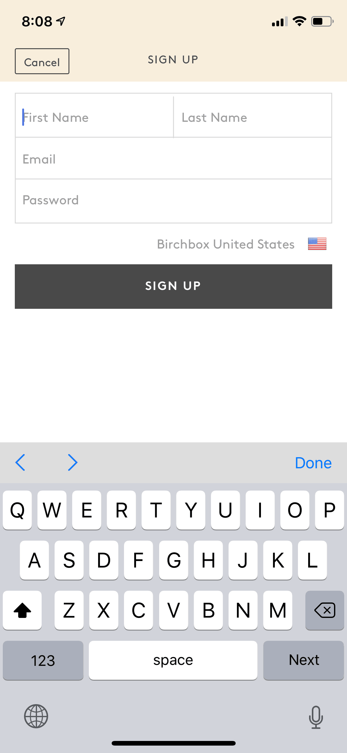Birchbox iOS Shopping interface screenshot 10