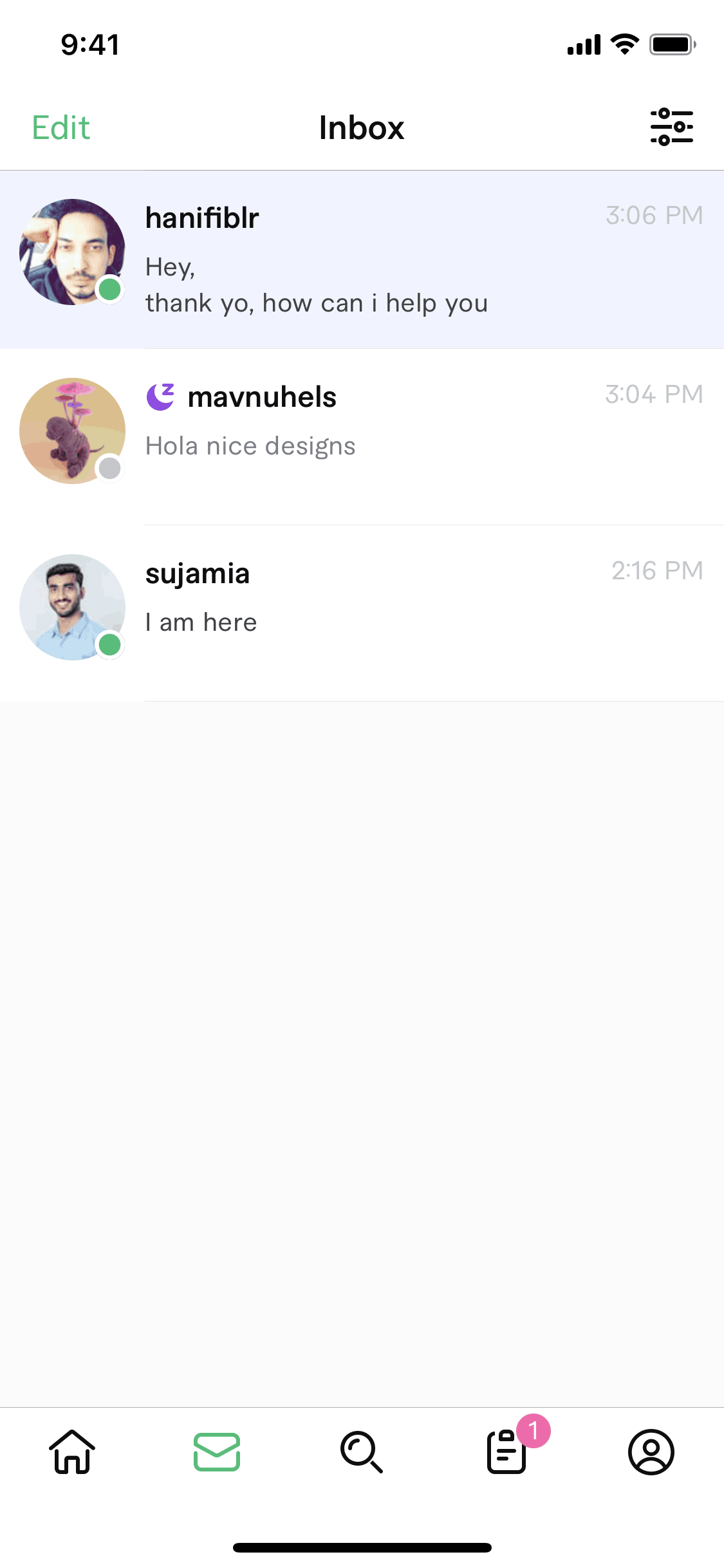 Fiverr iOS Business interface screenshot 2