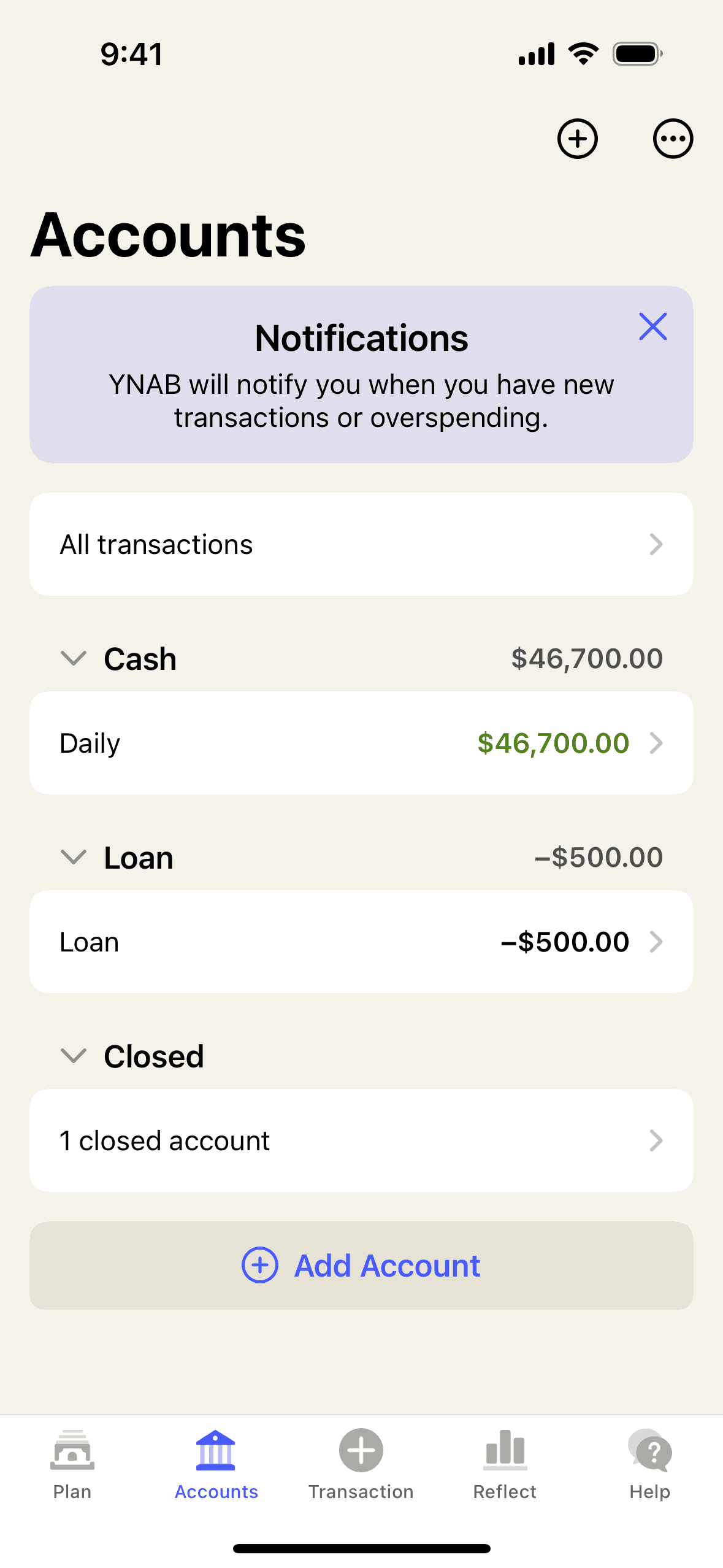 YNAB iOS Finance interface screenshot 20