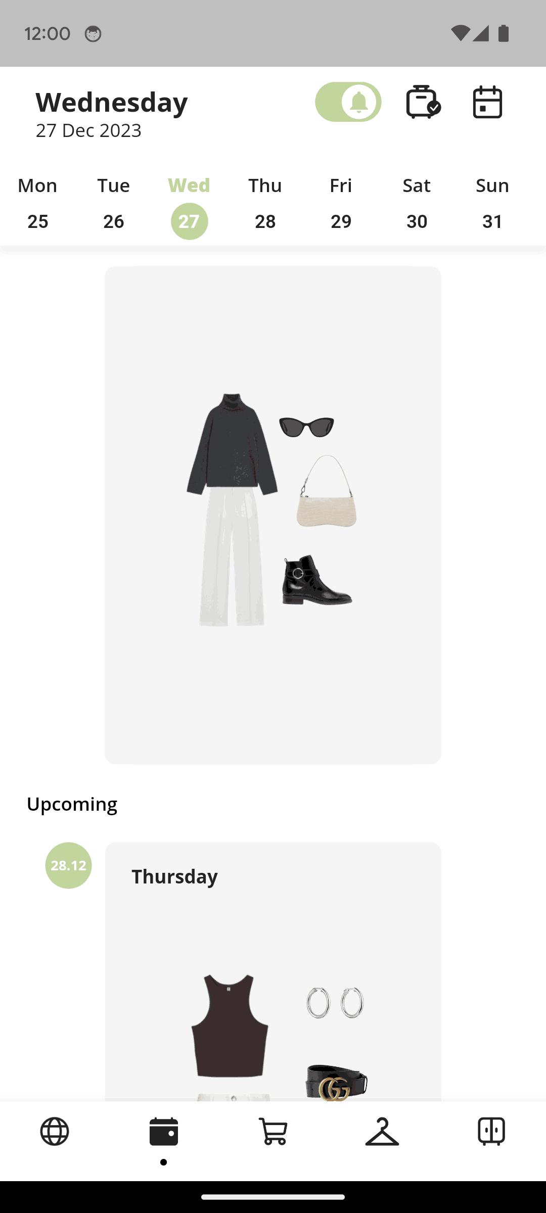 Whering Android Lifestyle interface screenshot 2