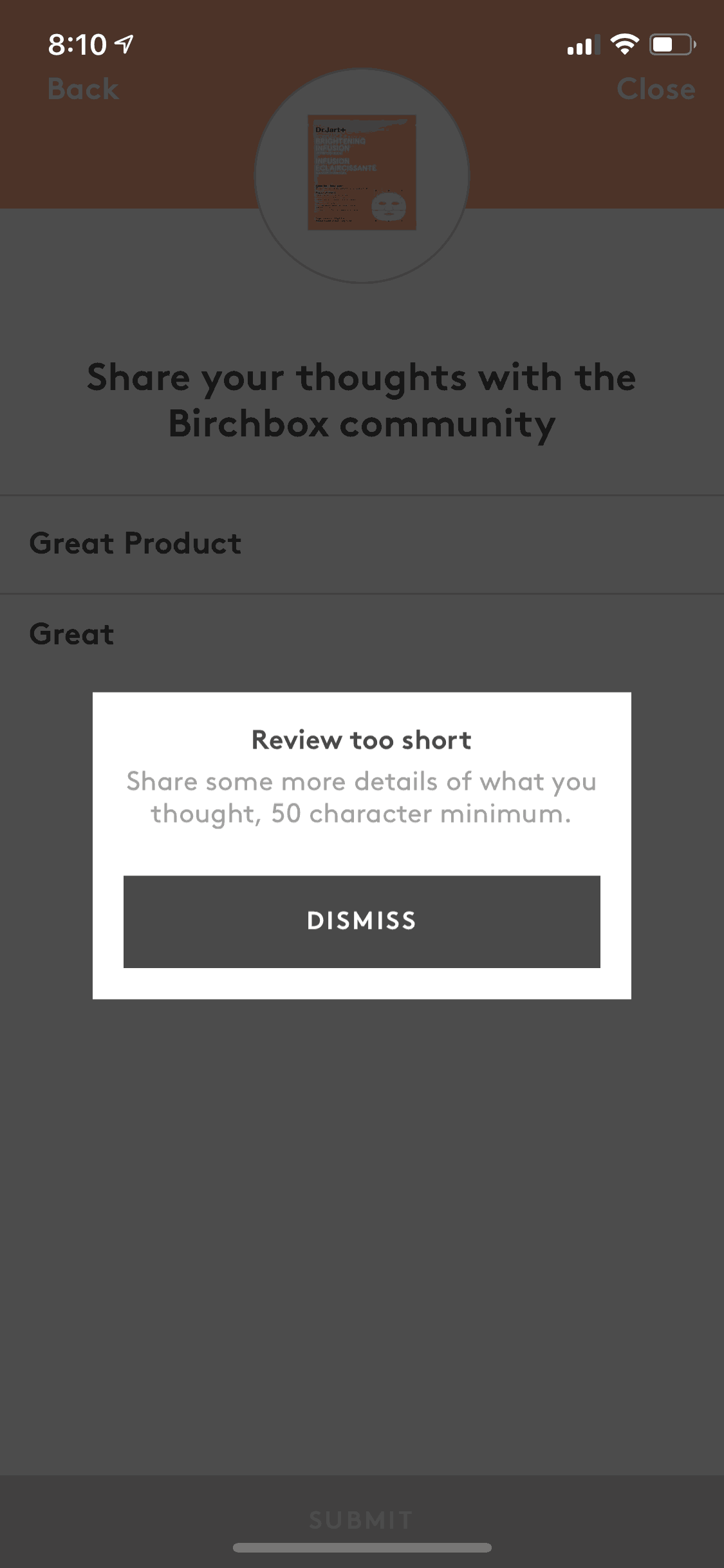 Birchbox iOS Shopping interface screenshot 23