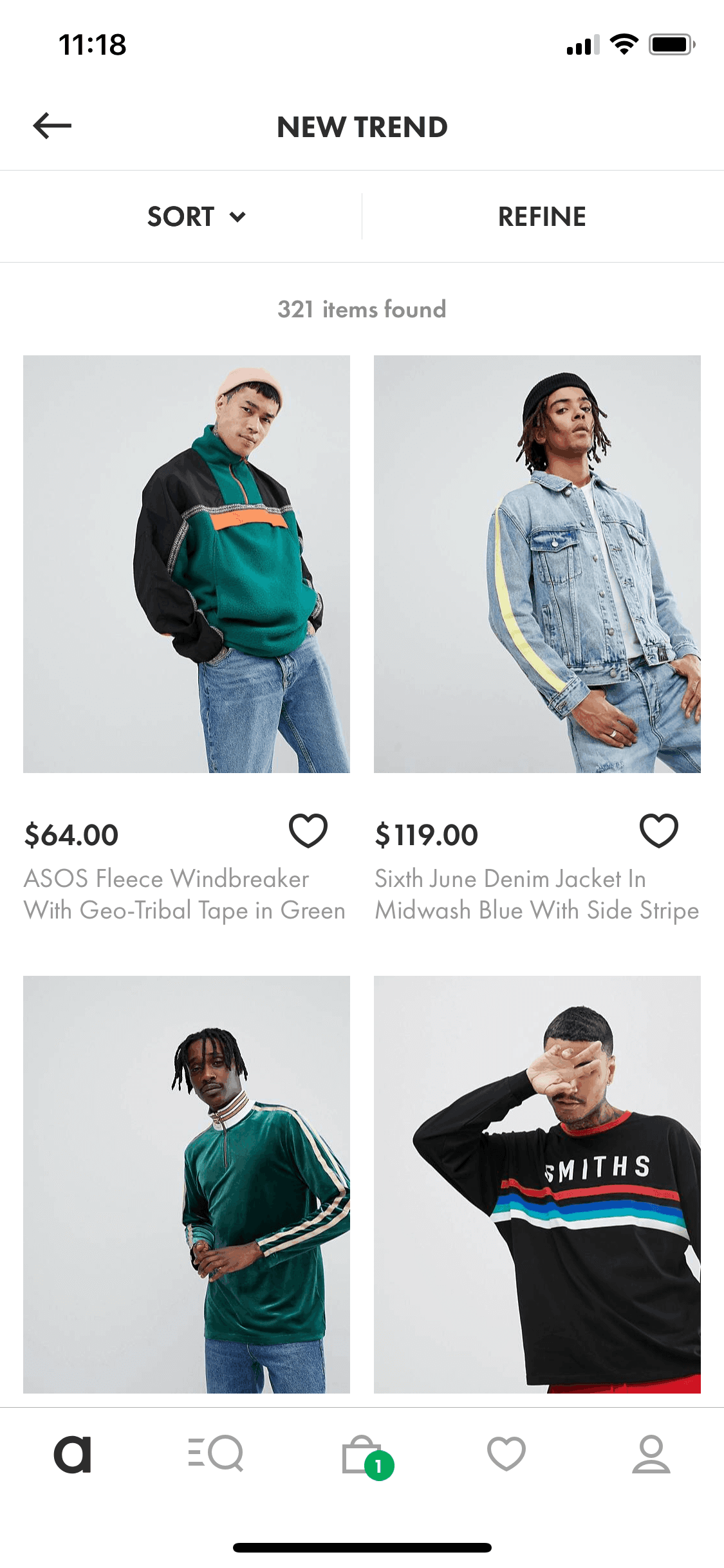 ASOS iOS Shopping interface screenshot 9