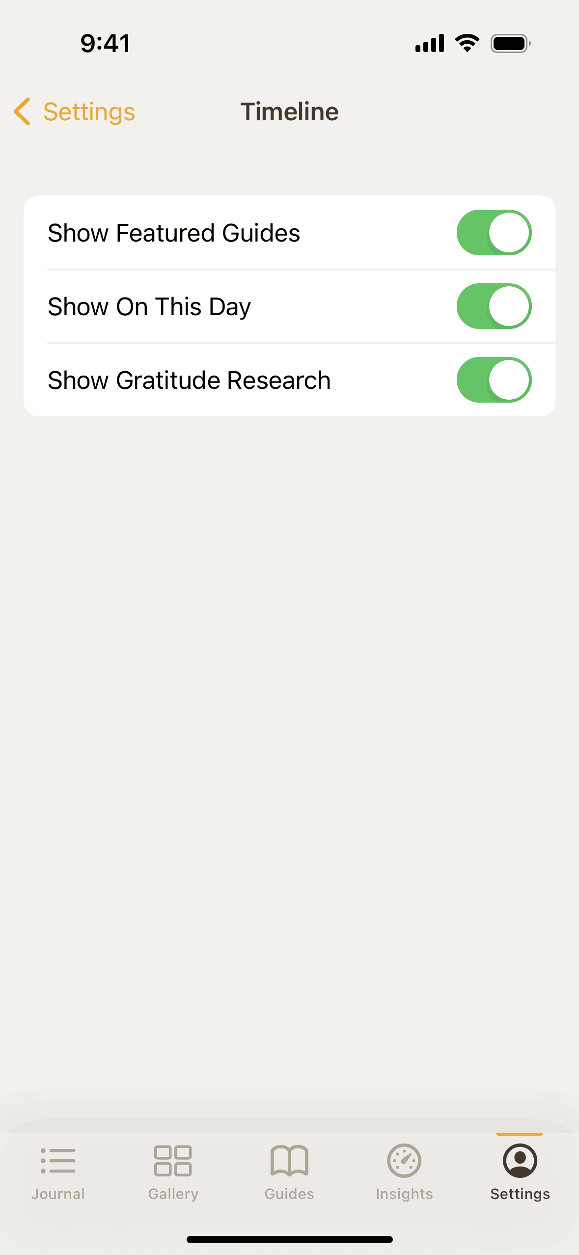 5 Minute Journal iOS Health & Fitness interface screenshot 11