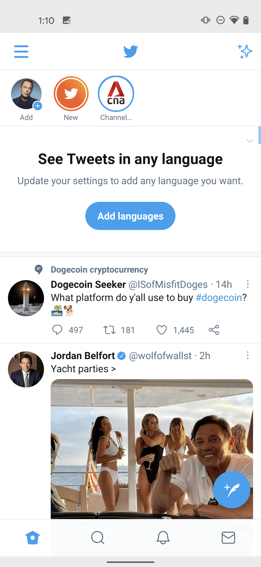 Twitter Android Social Networking interface screenshot 20