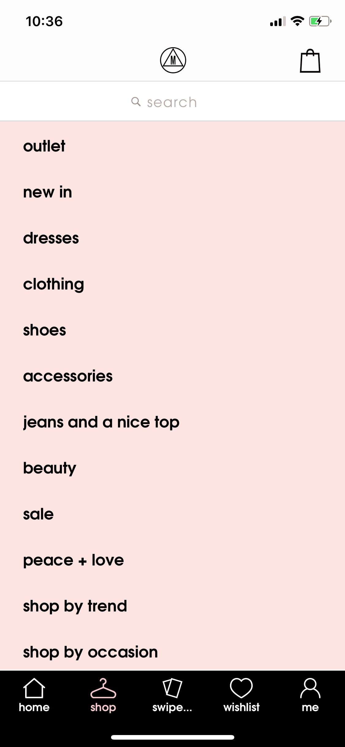 Missguided iOS Shopping interface screenshot 9