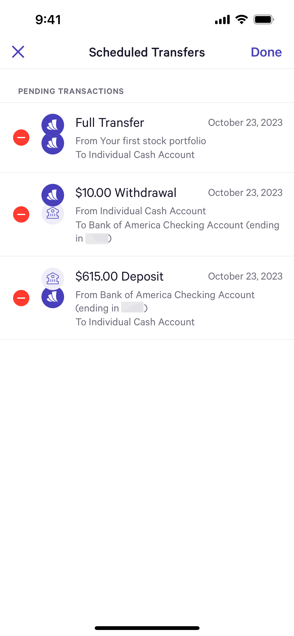Wealthfront iOS Finance interface screenshot 7