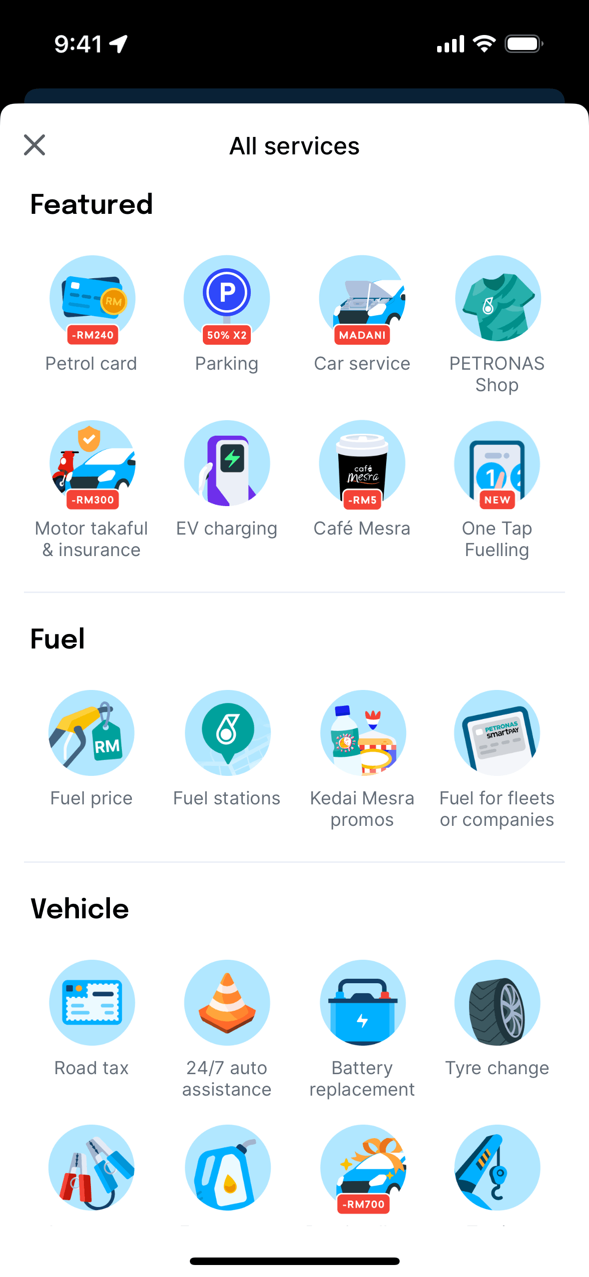 Setel iOS Maps & Navigation interface screenshot 2
