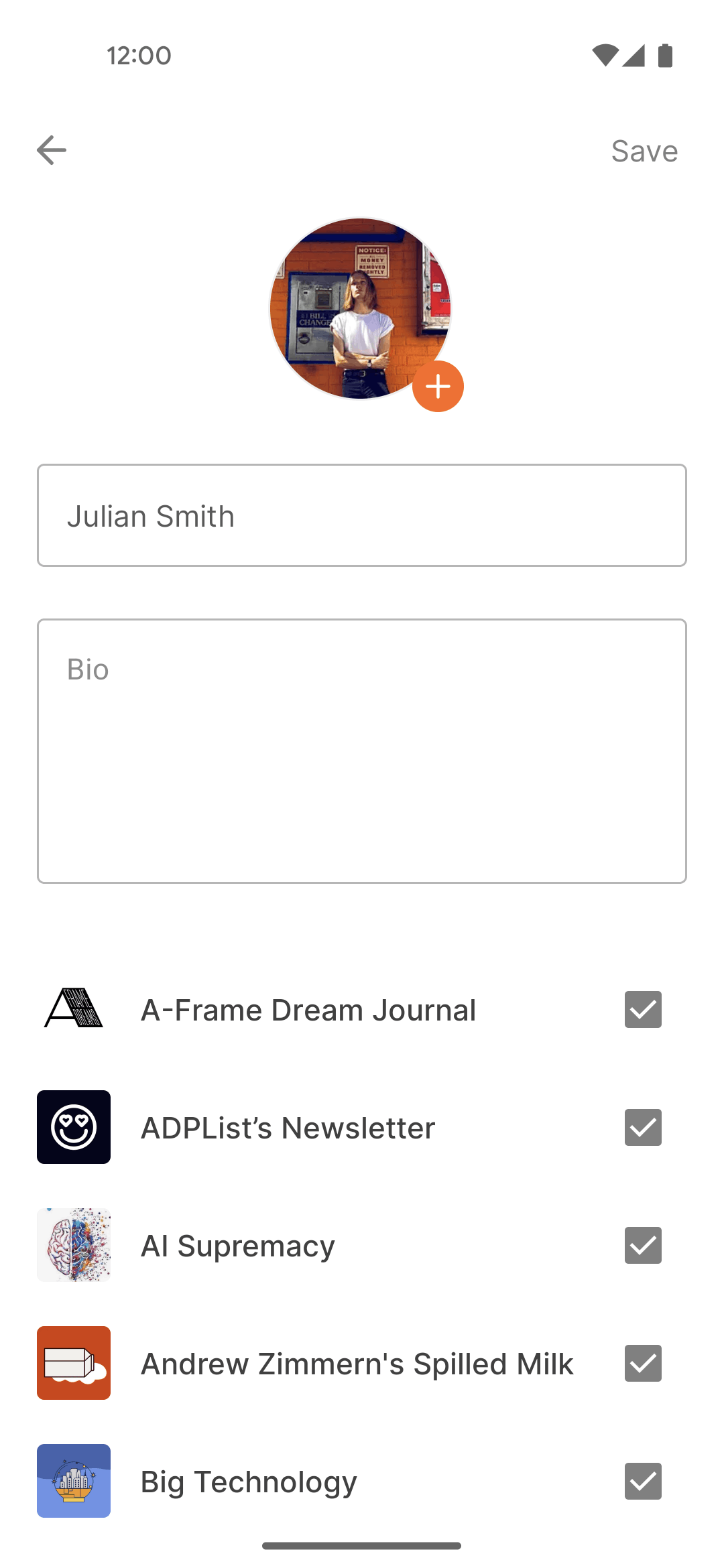 Substack Android News interface screenshot 16