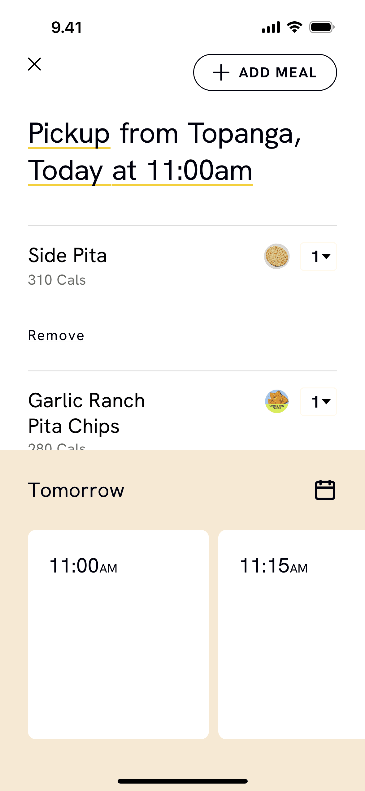 CAVA iOS Food & Drink interface screenshot 22