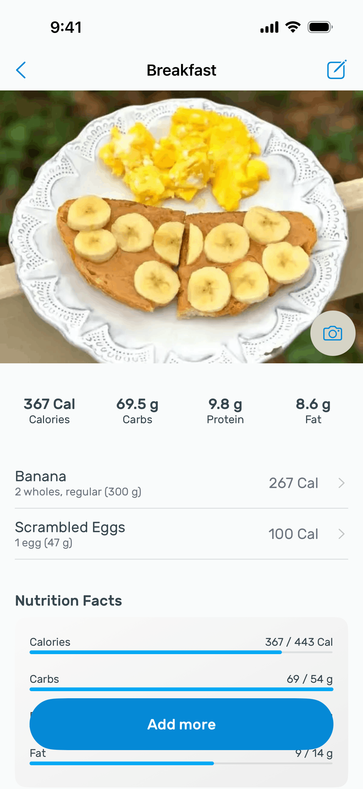 Yazio iOS Health & Fitness interface screenshot 3