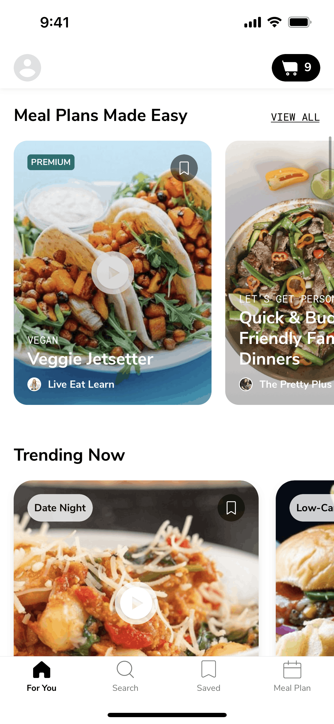 SideChef iOS Food & Drink interface screenshot 2