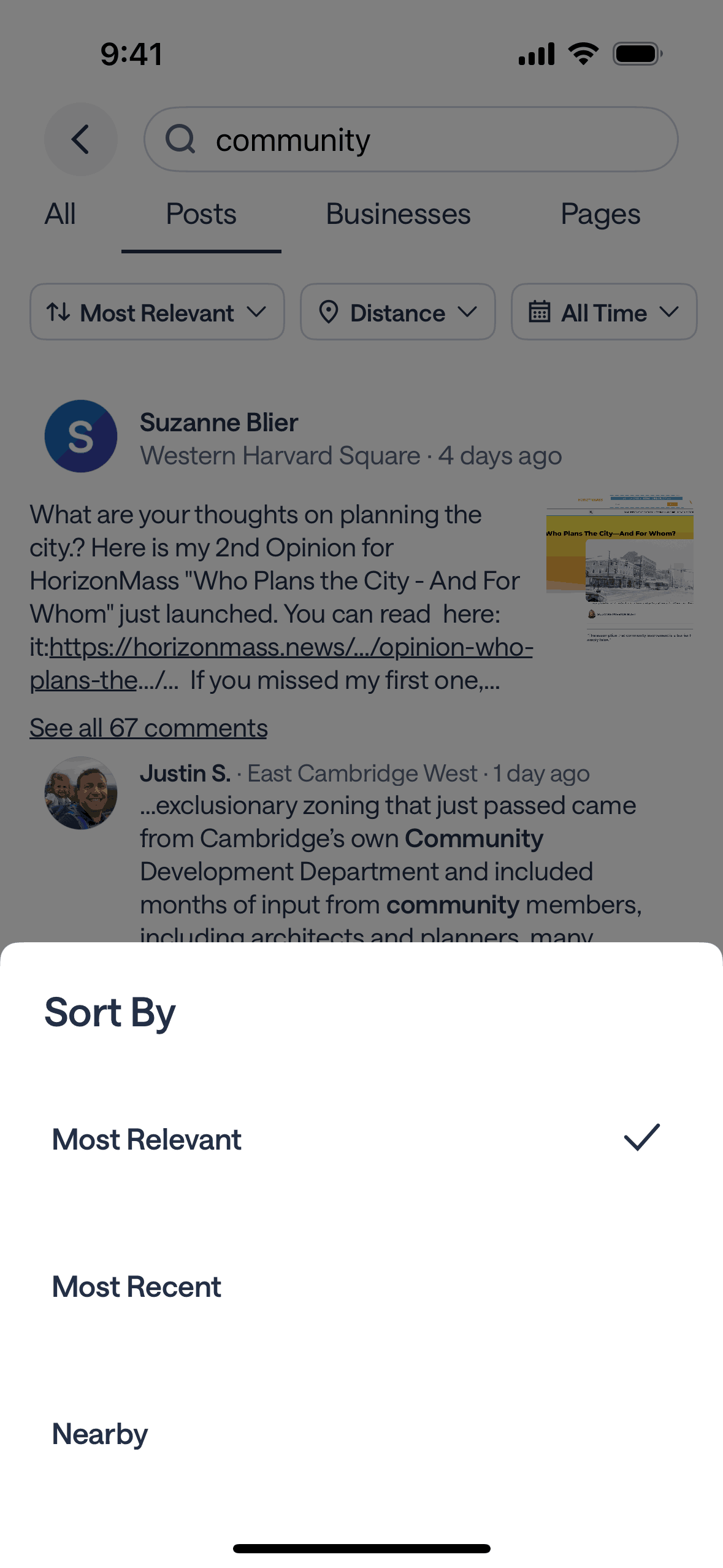 Nextdoor iOS Social Networking interface screenshot 20