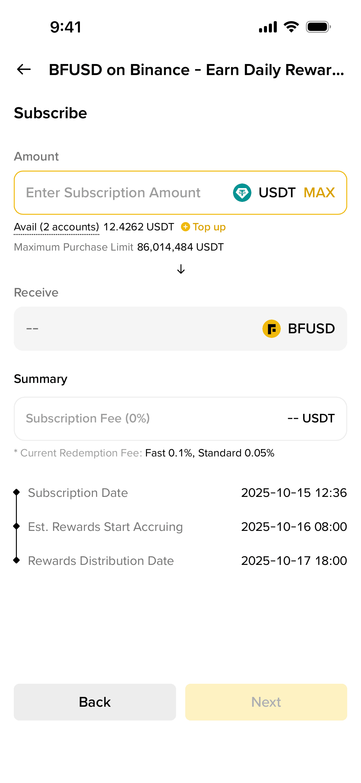 Binance iOS Finance interface screenshot 19