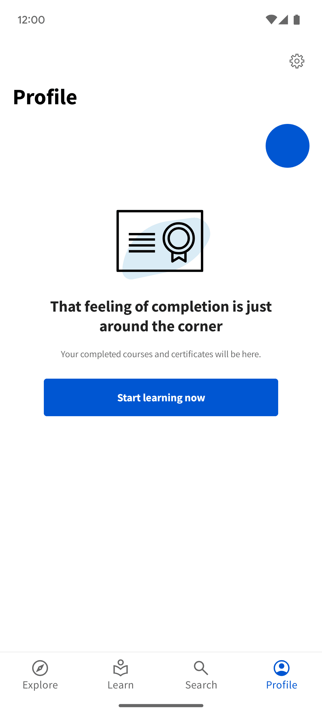 Coursera Android Education interface screenshot 14