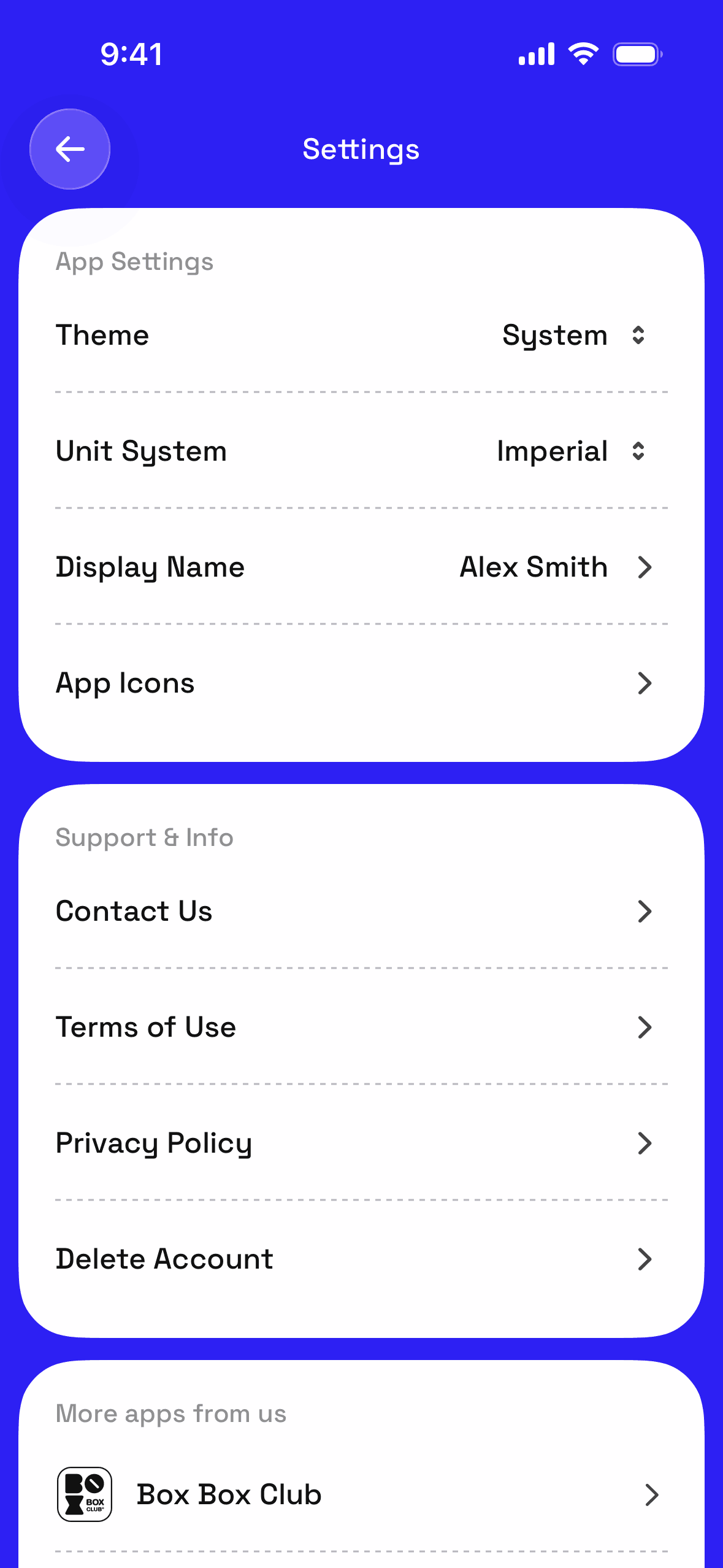 GO Club iOS Health & Fitness interface screenshot 18