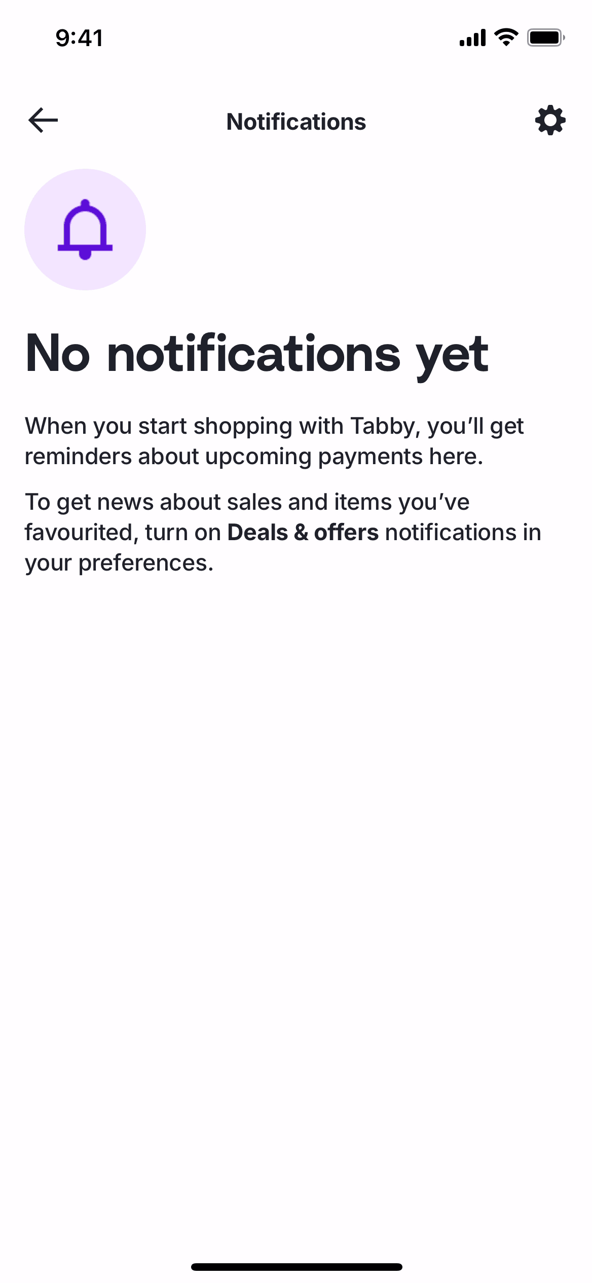 Tabby iOS Finance interface screenshot 12
