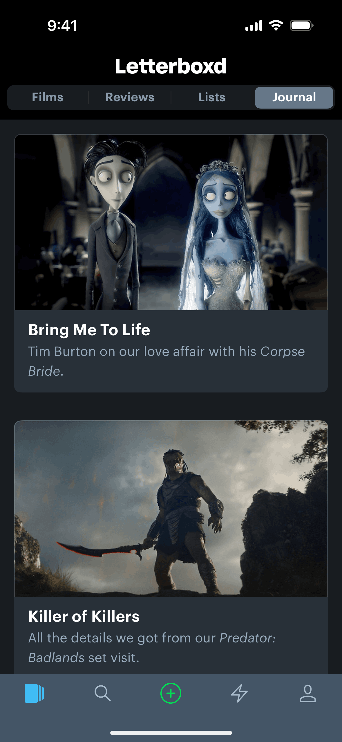 Letterboxd iOS Social Networking interface screenshot 4