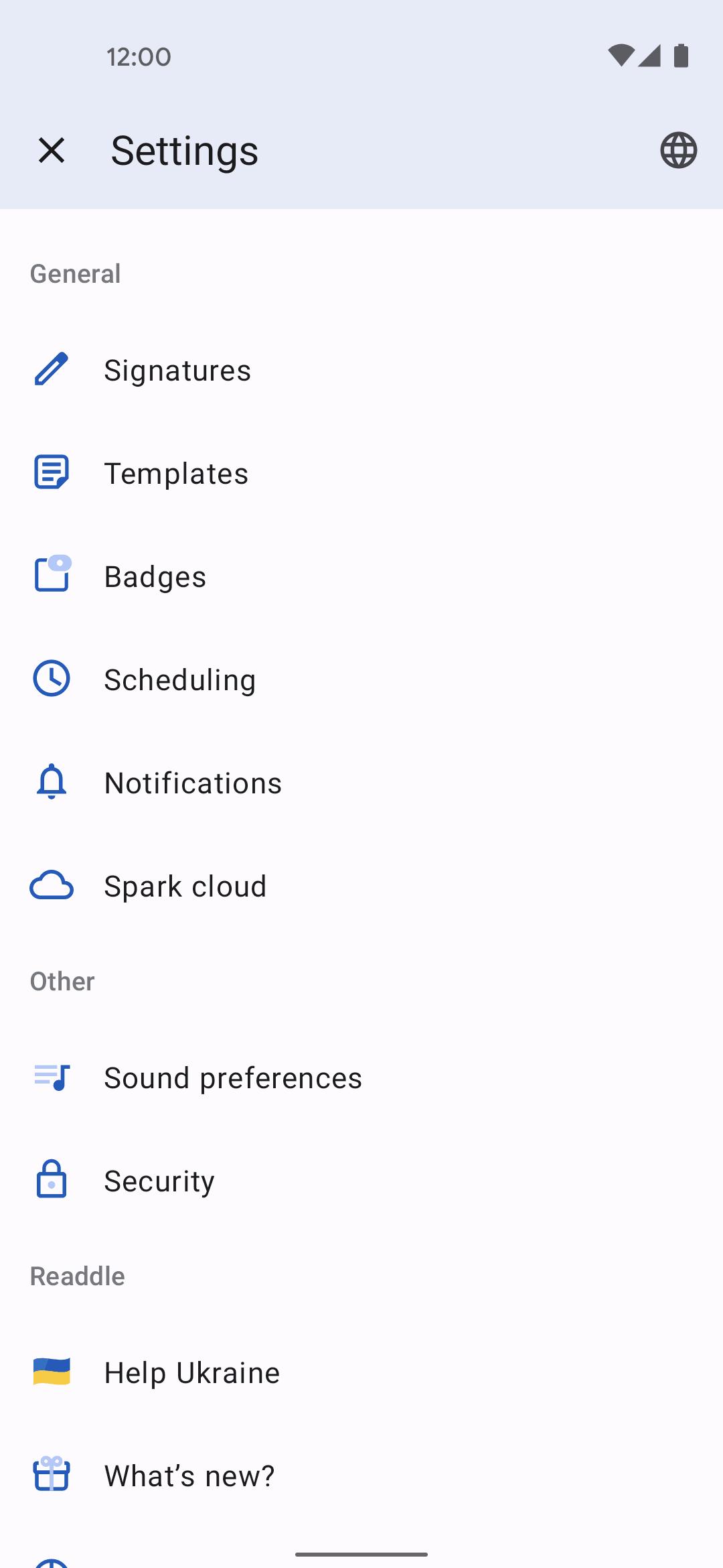 Spark Mail Android AI interface screenshot 14