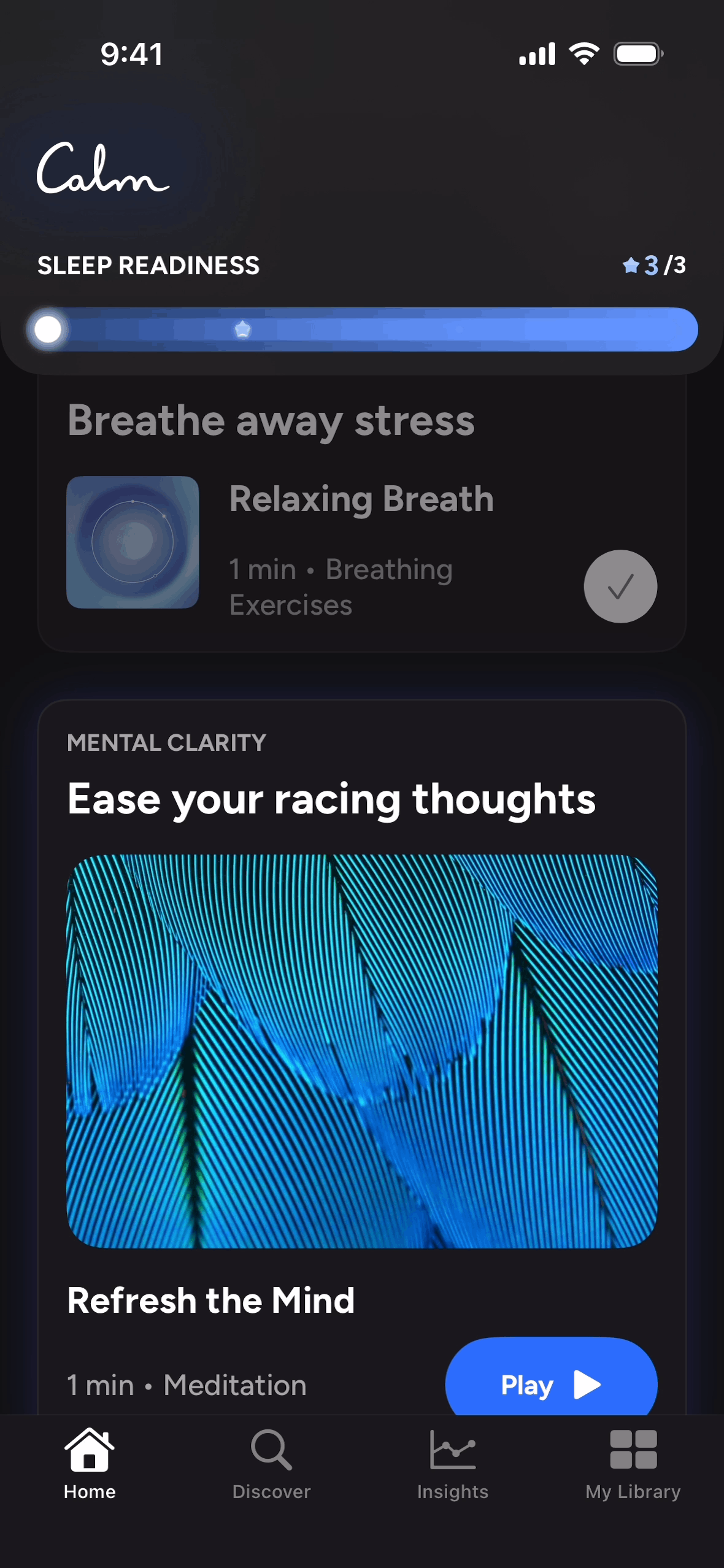 Calm Sleep iOS Health & Fitness interface screenshot 11